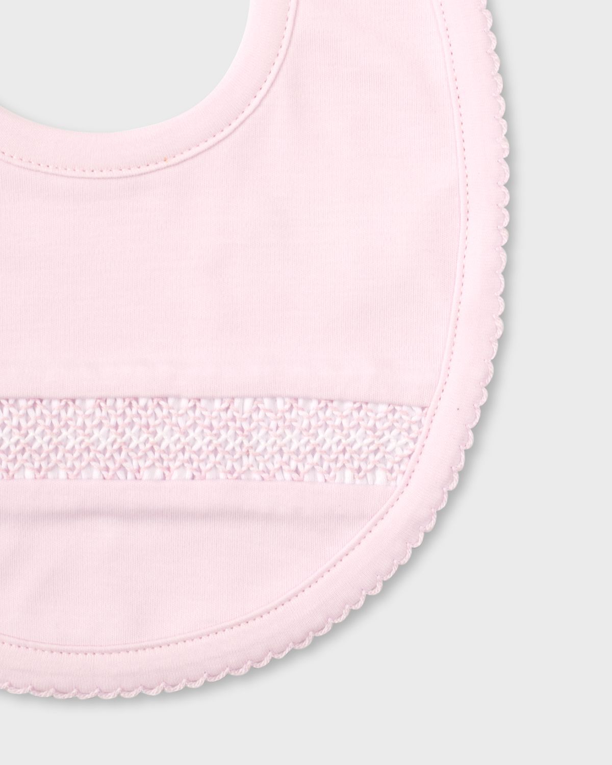 Kissy Kissy Girl 's Hand-Smocked Pima Cotton Baby Bib