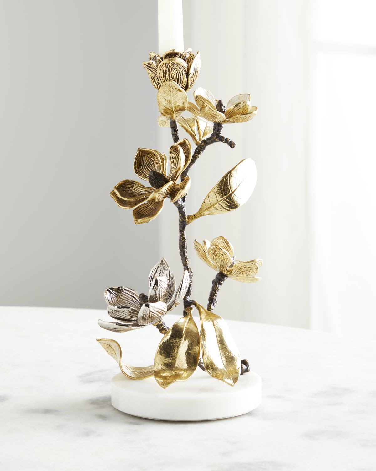 Michael Aram Vintage Bloom 12" Candleholders, Set of 2