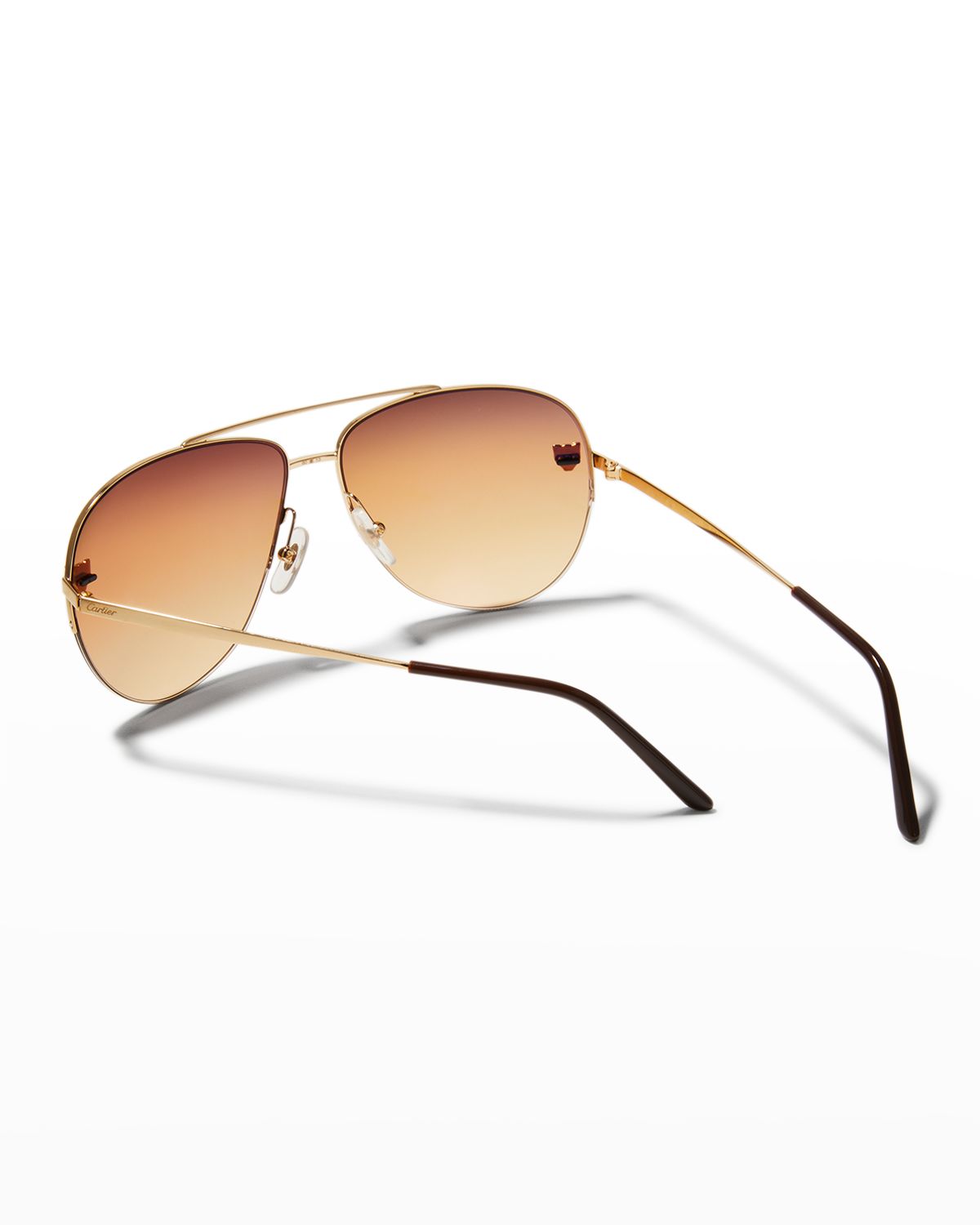 Cartier Panther Metal Aviator Sunglasses