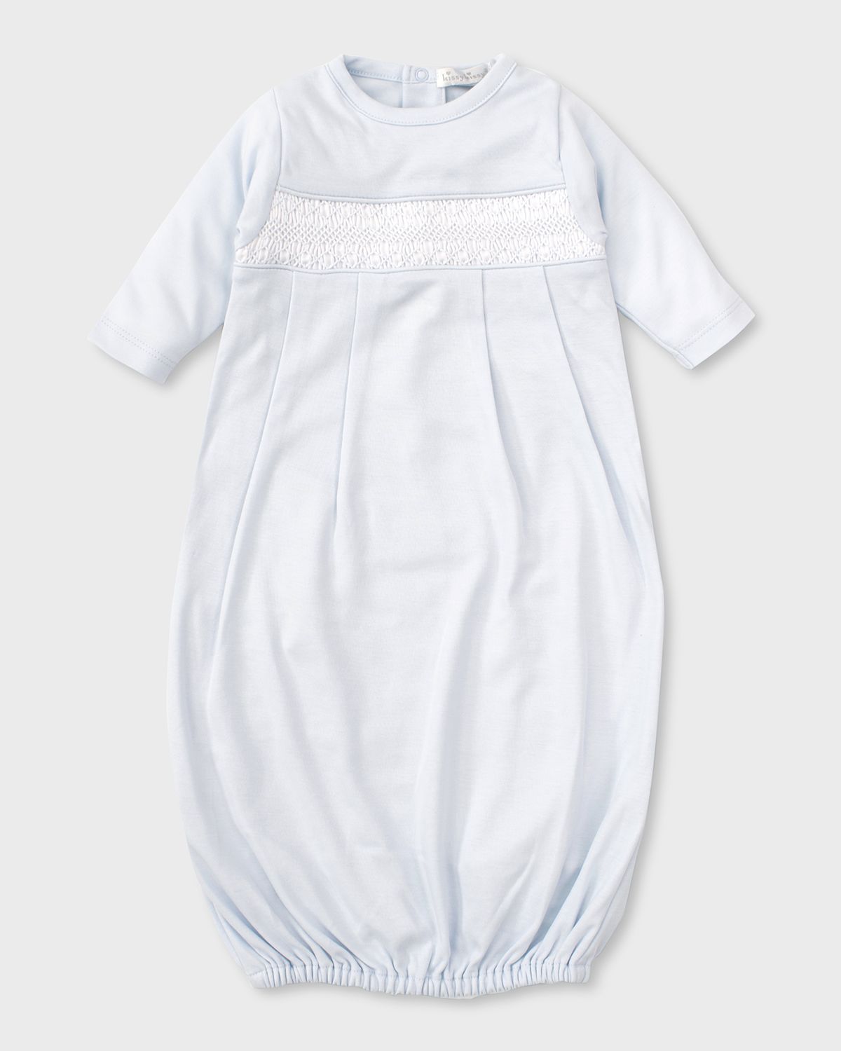 Kissy Kissy Boy 's Hand-mocked Pima Cotton Gown, ize Newborn | Thumbnail 3 Kissy Kissy Boy 's Hand-mocked Pima Cotton Gown, ize Newborn | Thumbnail 3