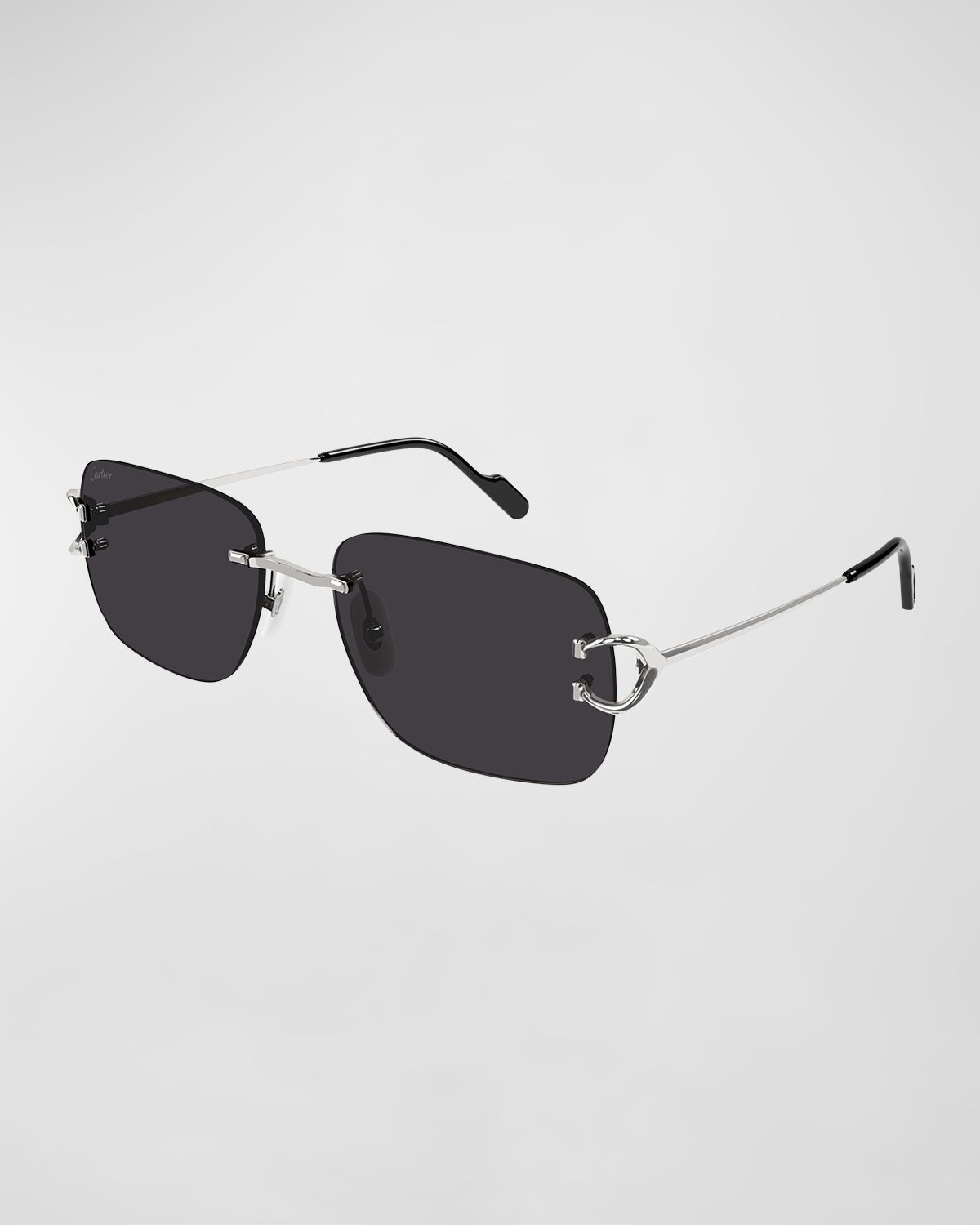 Cartier Men 's Rimless Metal Sunglasses