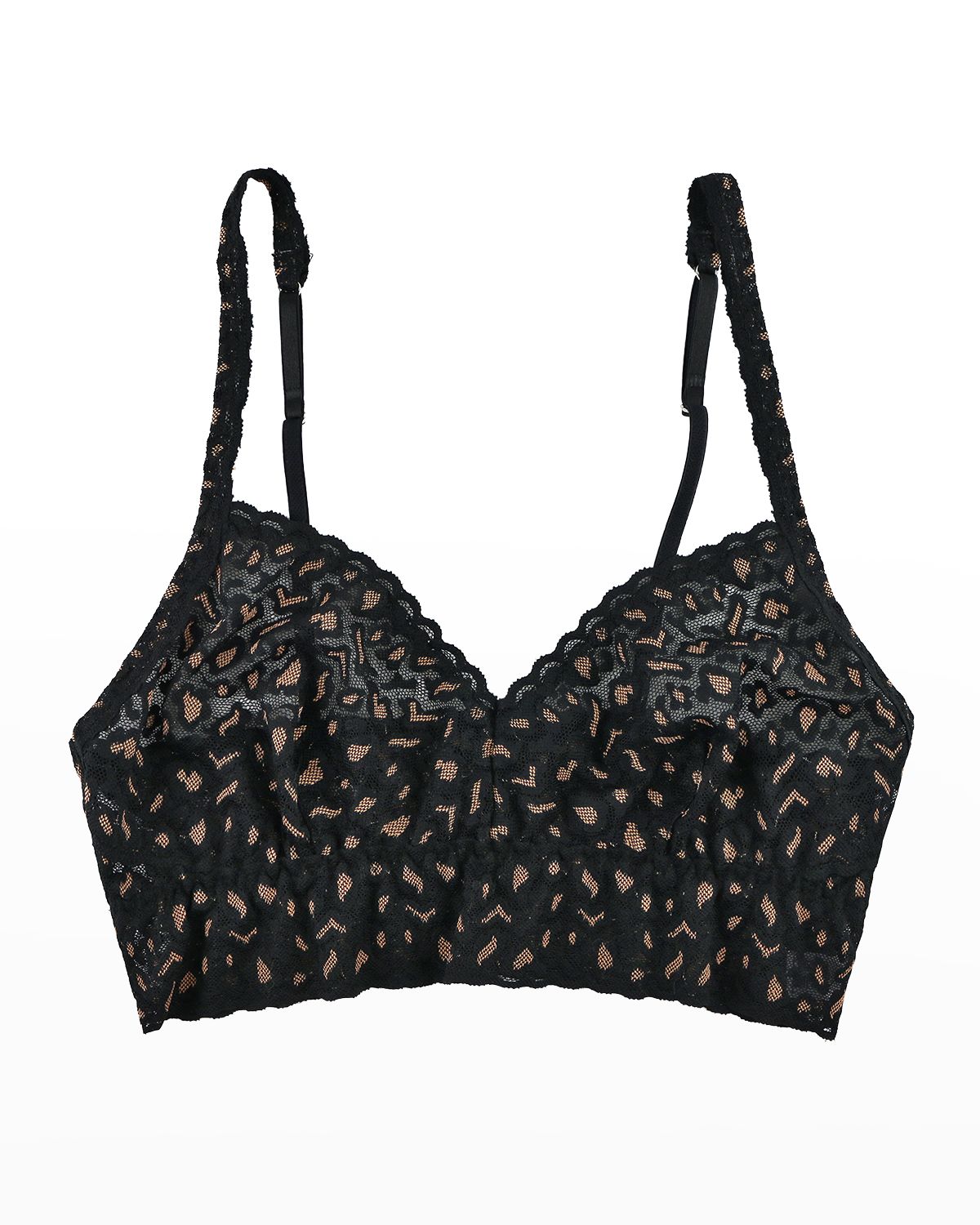 Hanky Panky Cross-Dyed Leopard Retro Lace Bralette