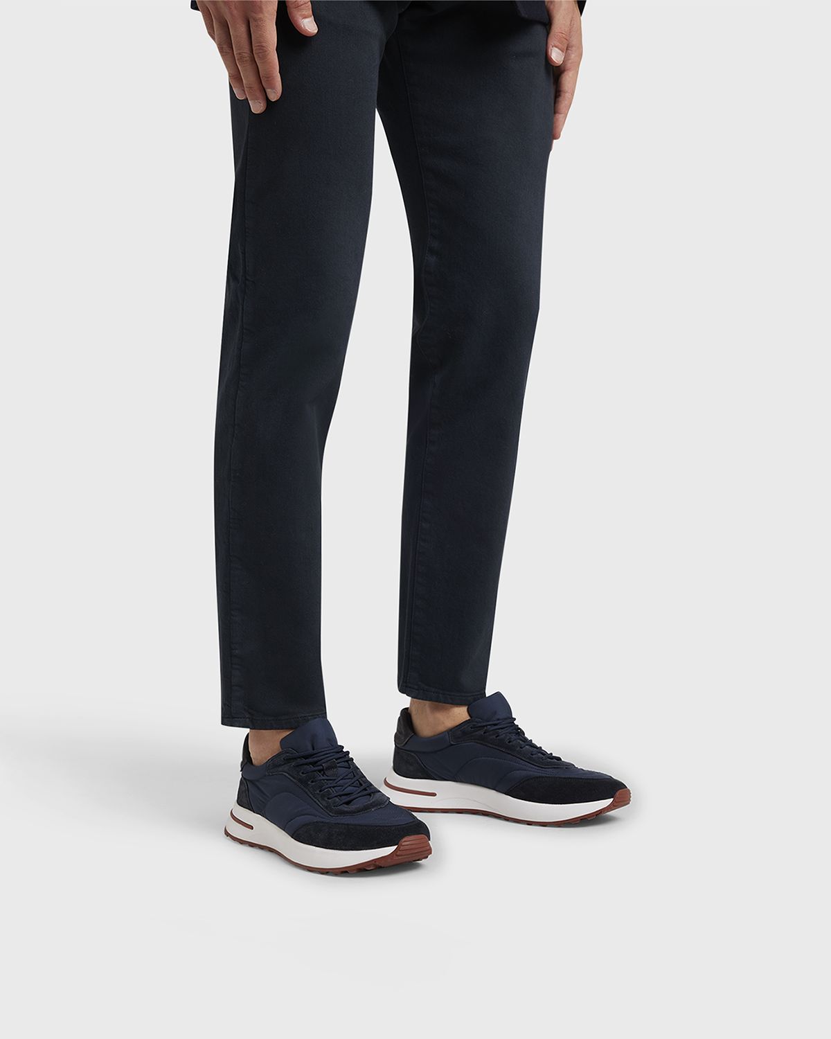 Loro Piana Men's Weekend Walk Low-Top Sneakers