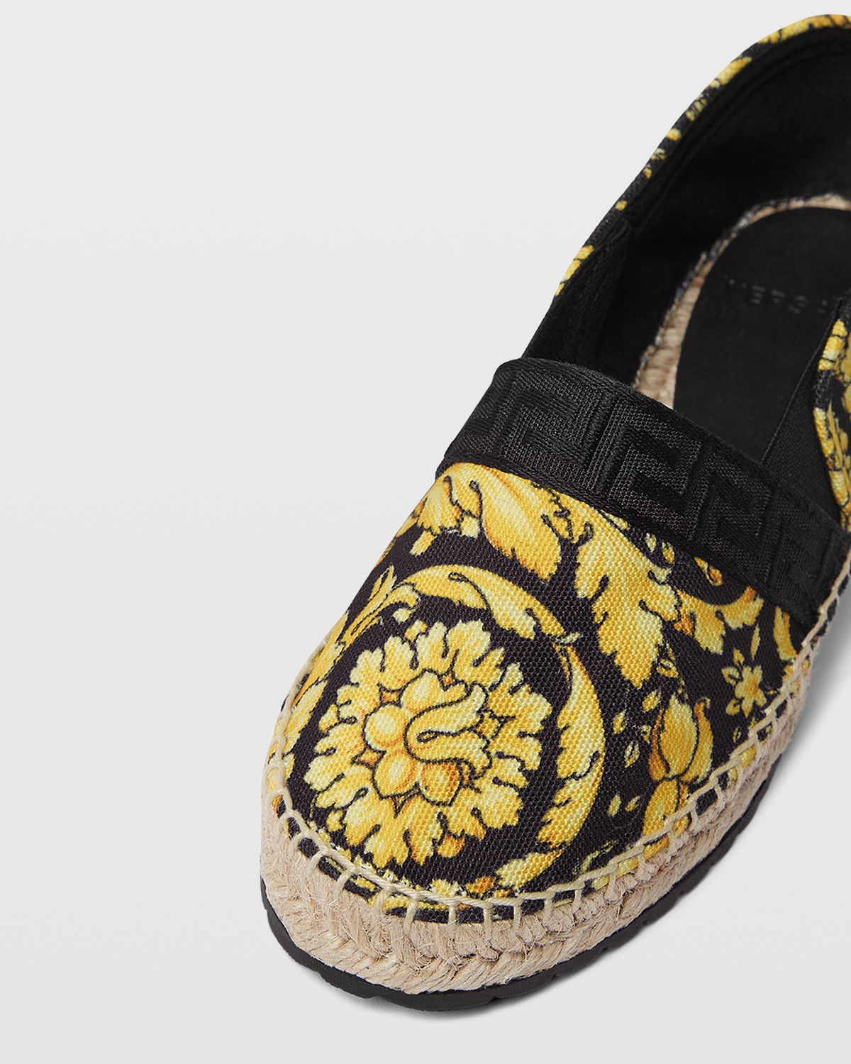 Versace Girl's Greca Barocco Flat Espadrilles