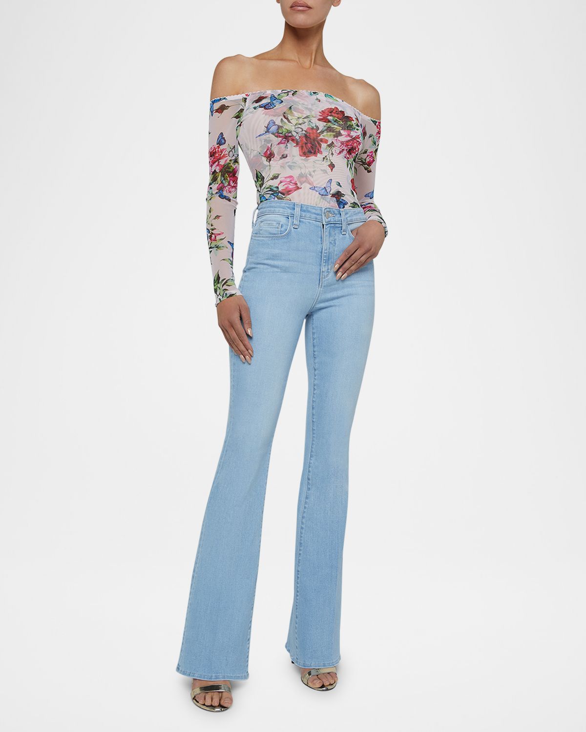 L 'Agence Marty High-Rise Flare Jeans