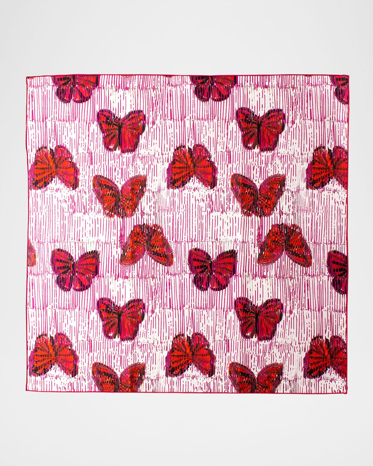 Hunt Slonem Pretty in Pink Cotton Dinner Napkin