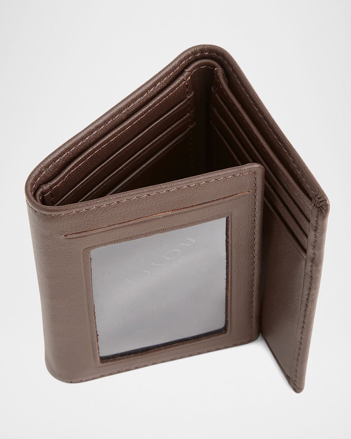 ROYCE New York Personalized Leather Trifold Wallet