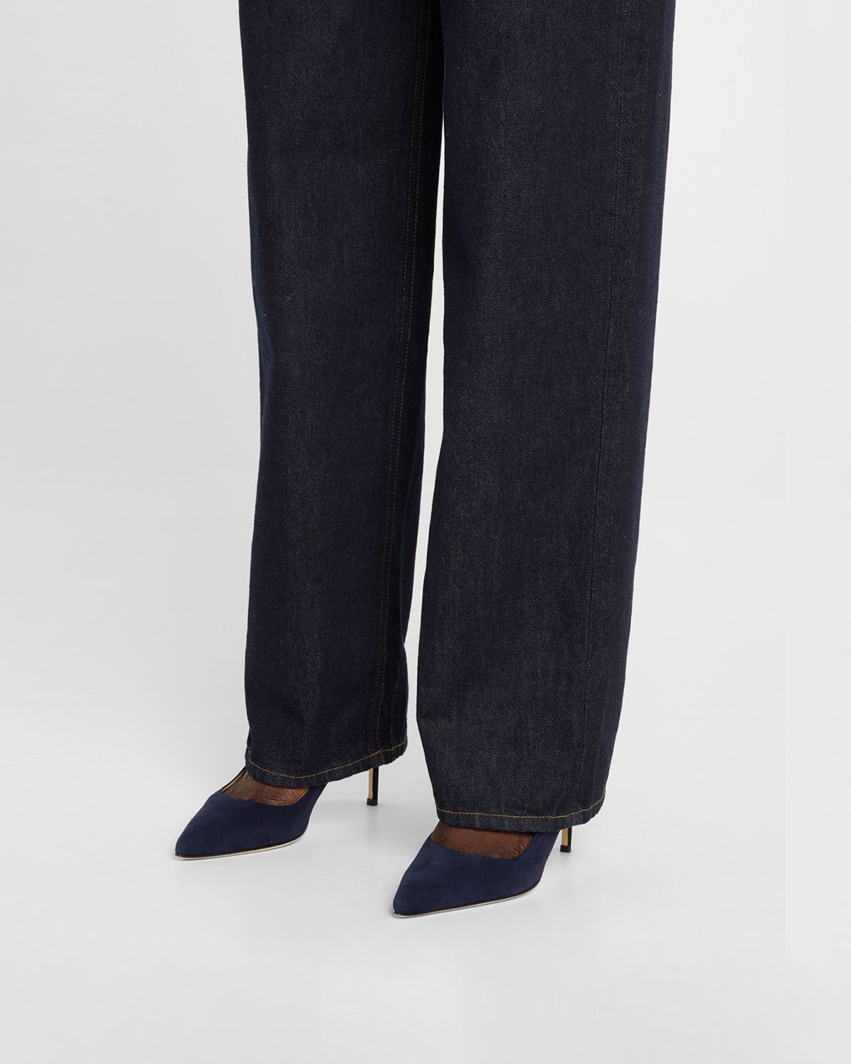 Manolo Blahnik BB 0mm Suede Stiletto Pumps