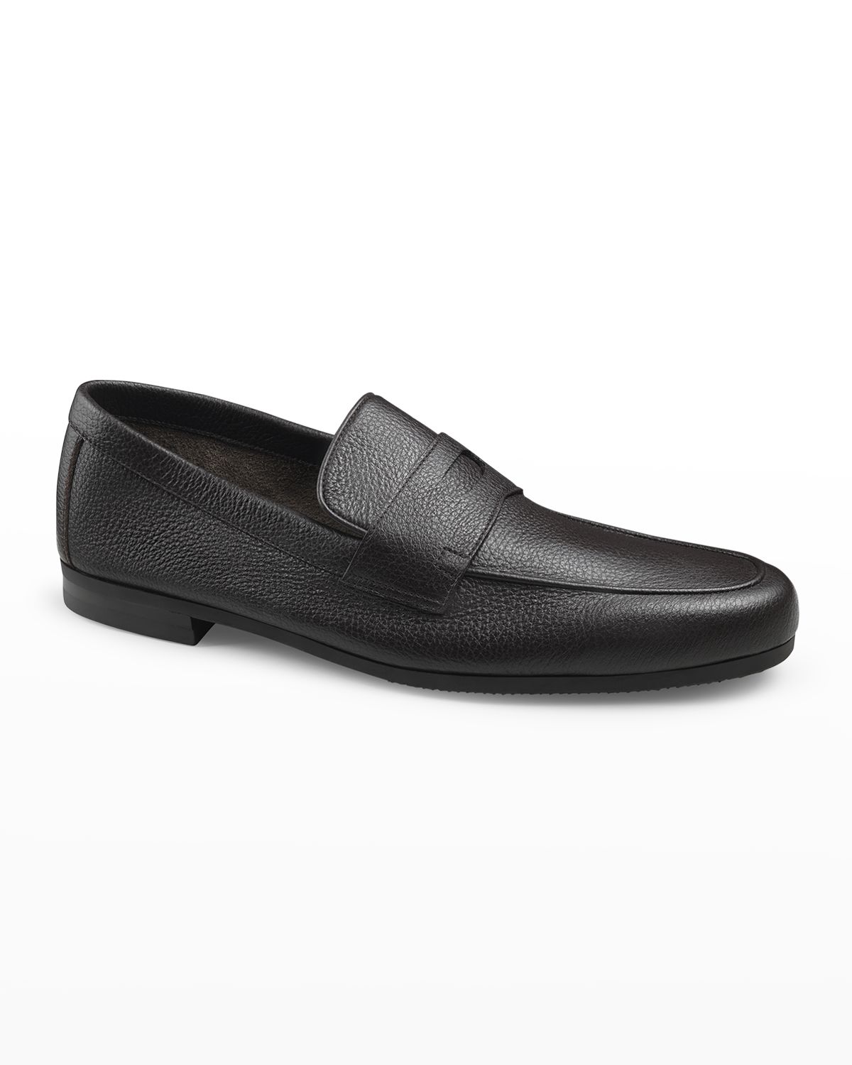 John Lobb Men 's Thorne Soft Textured Leather Penny Loafers