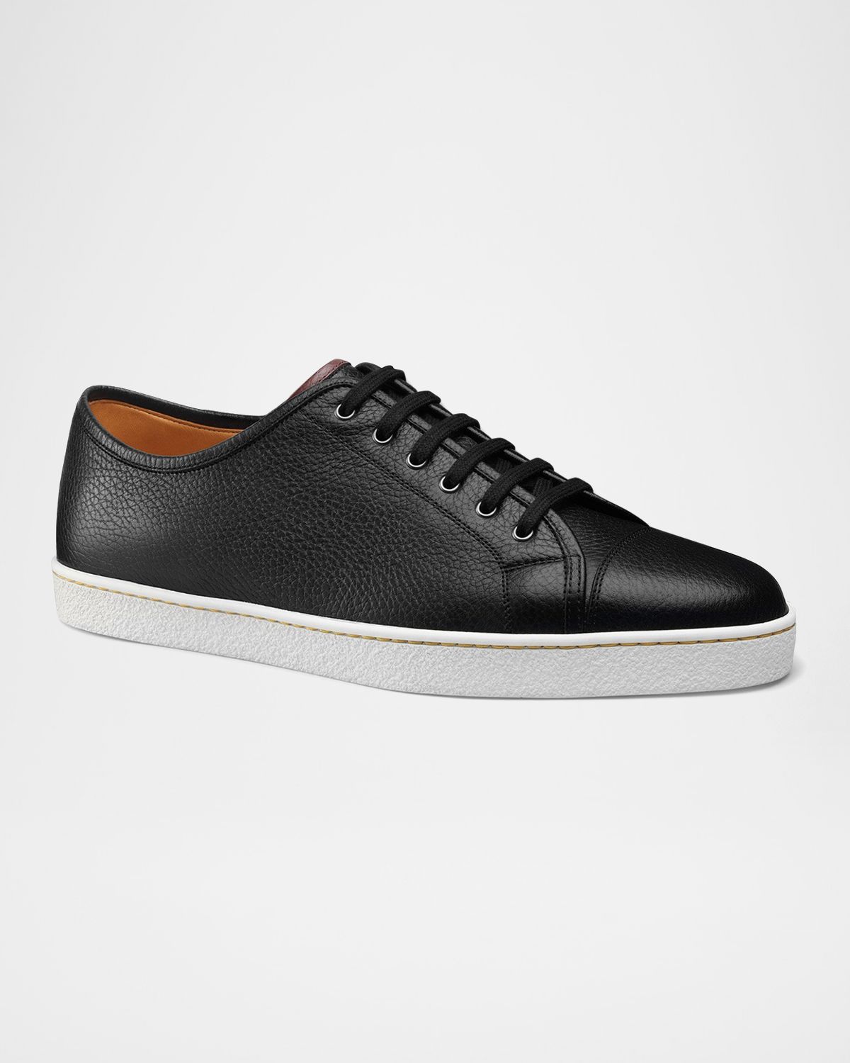 John Lobb Men's Textured Leather Low-Top Sneakers