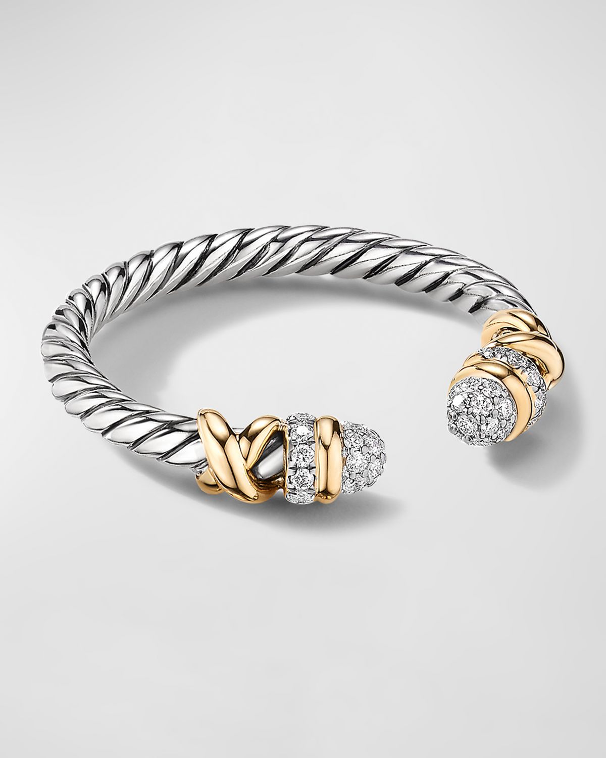 David Yurman 2.5mm Petite Helena Open Band Ring in Silver