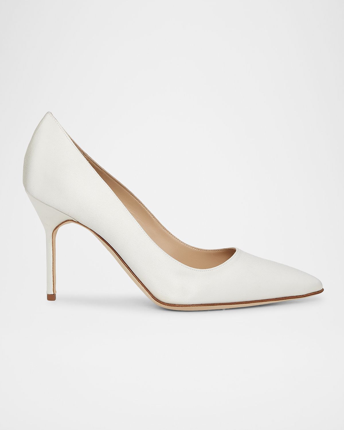 Manolo Blahnik BB 90mm Satin Pumps | Thumbnail 6 Manolo Blahnik BB 90mm Satin Pumps | Thumbnail 6
