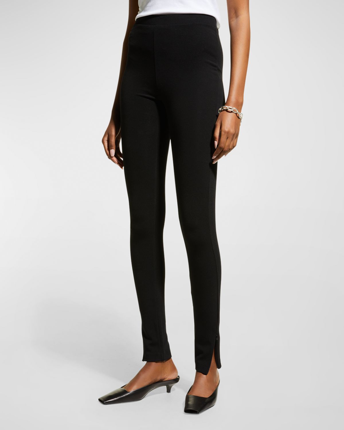 Toteme Zip-Cuff Viscose Leggings