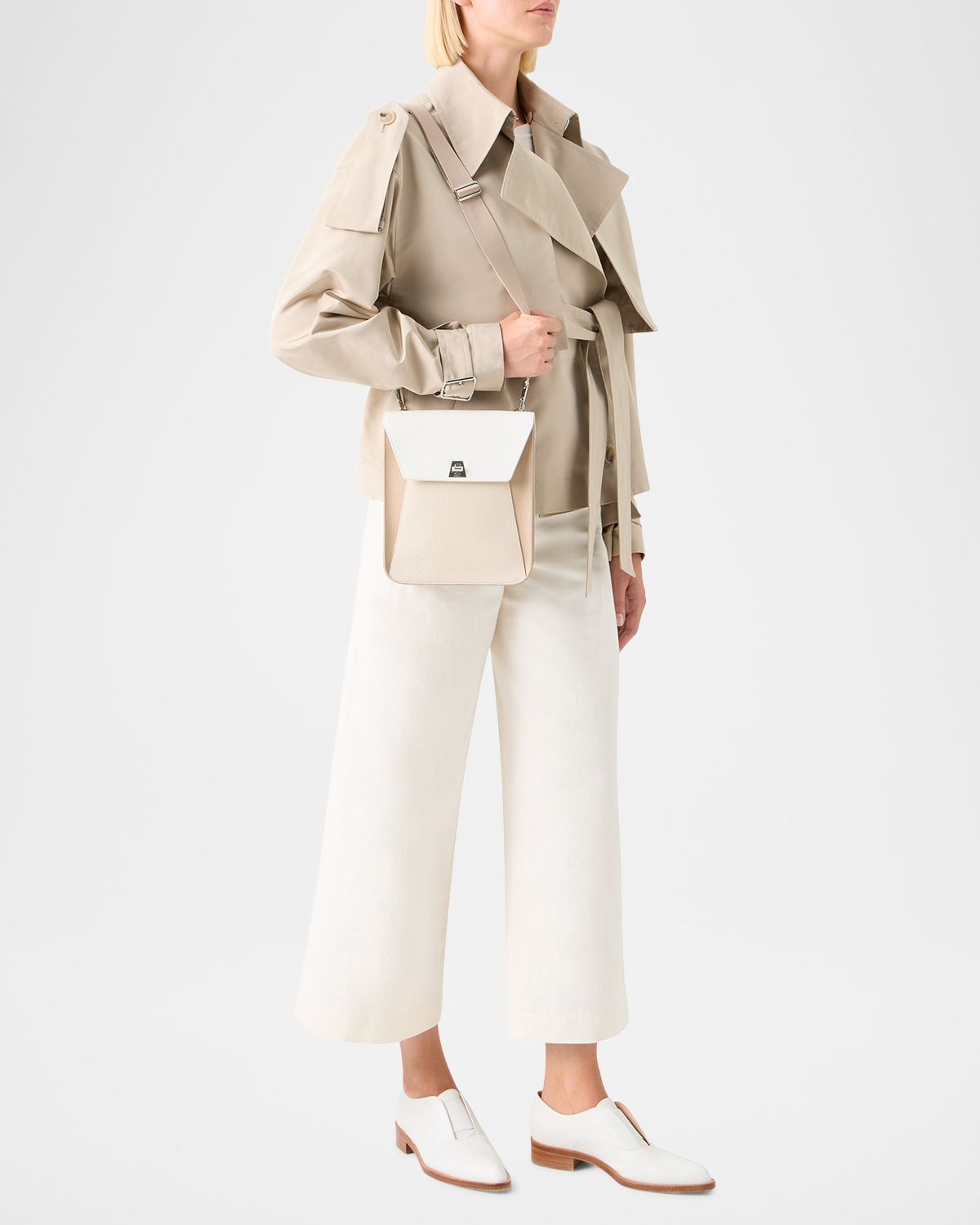 Akris Anouk Small Leather Messenger Bag | Thumbnail 10 Akris Anouk Small Leather Messenger Bag | Thumbnail 10