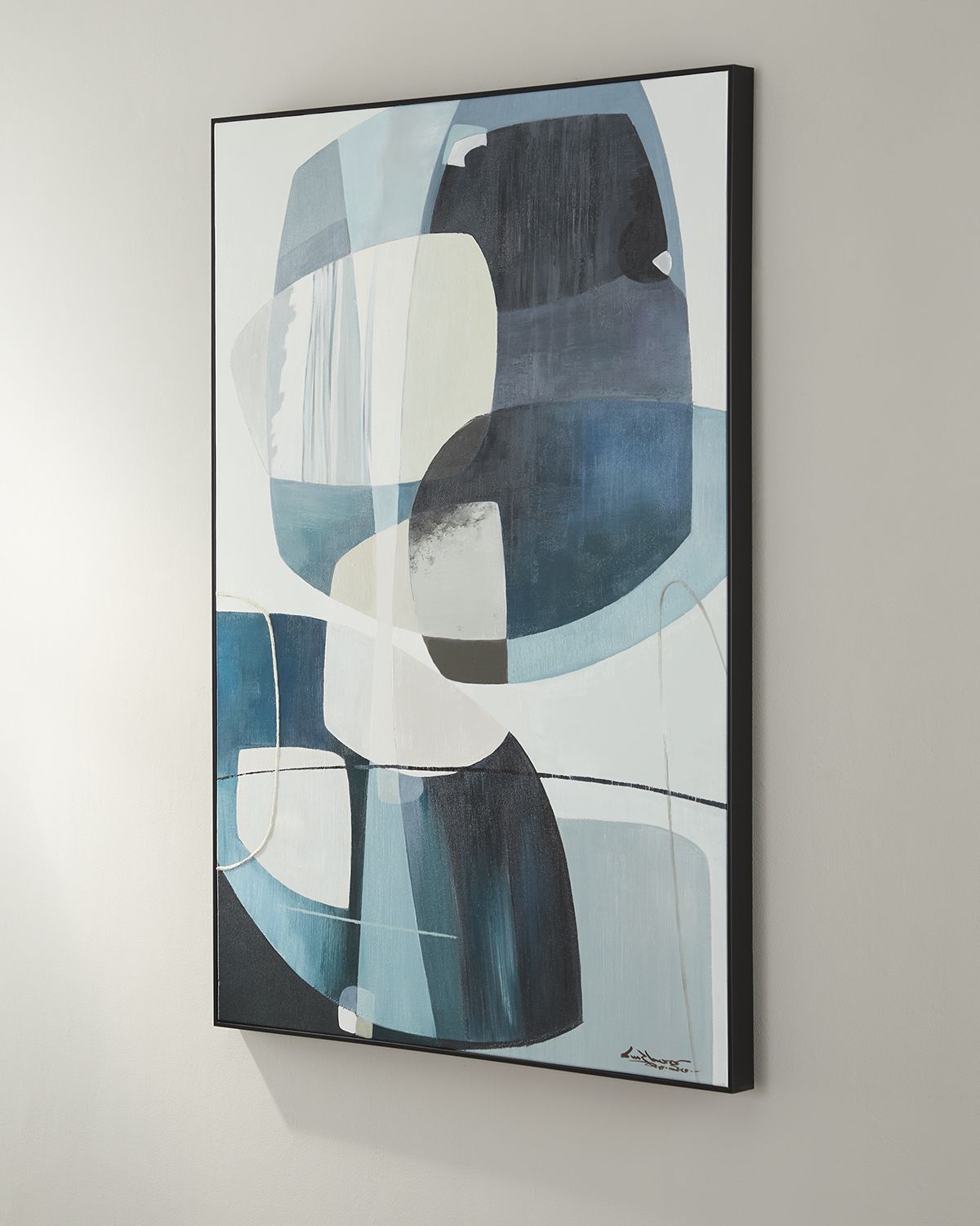 John-Richard Collection "Moody Blues" Original Artwork Painting on Canvas By LM Zhou | Thumbnail 3