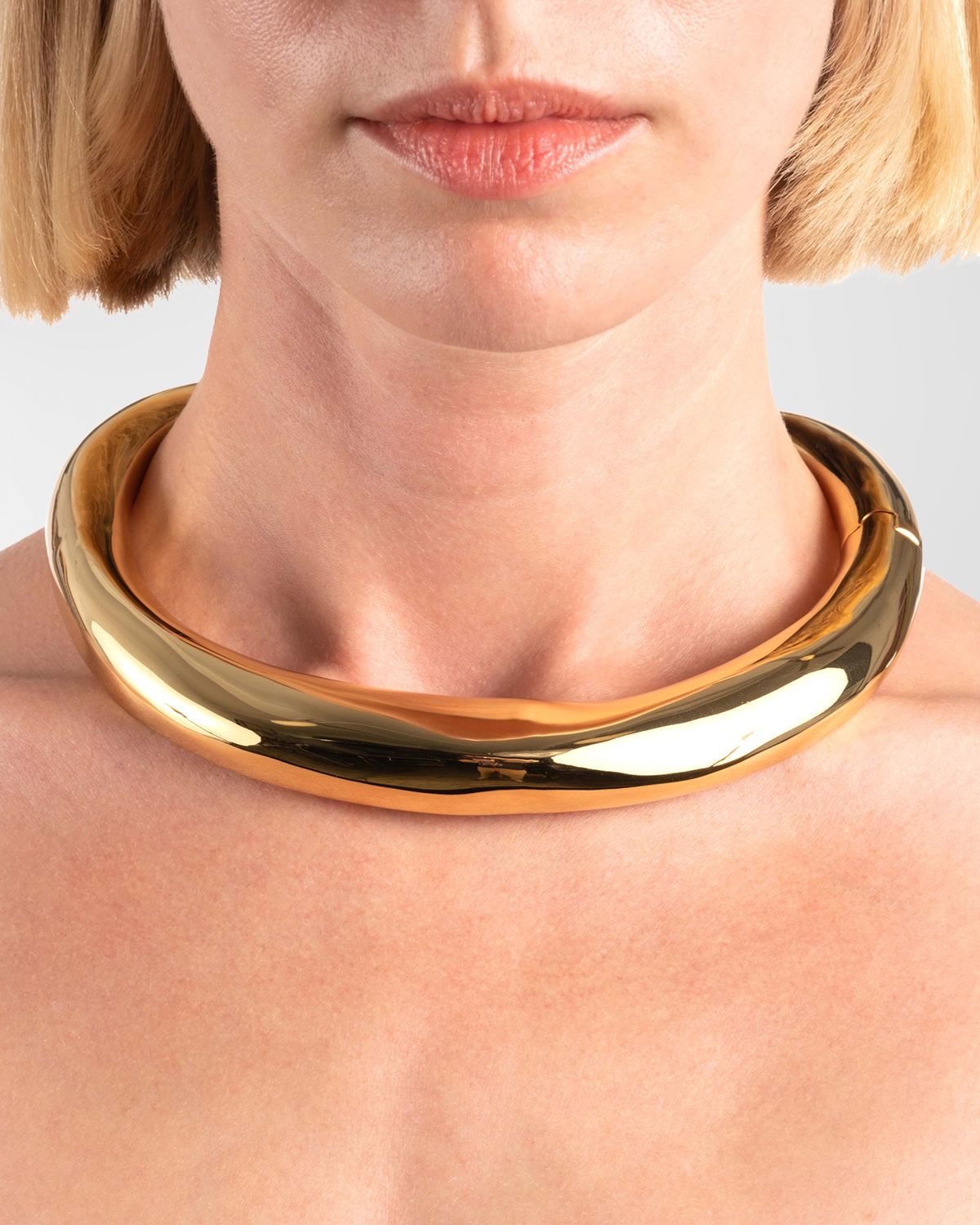 Alexis Bittar Hinged Metal Collar Necklace