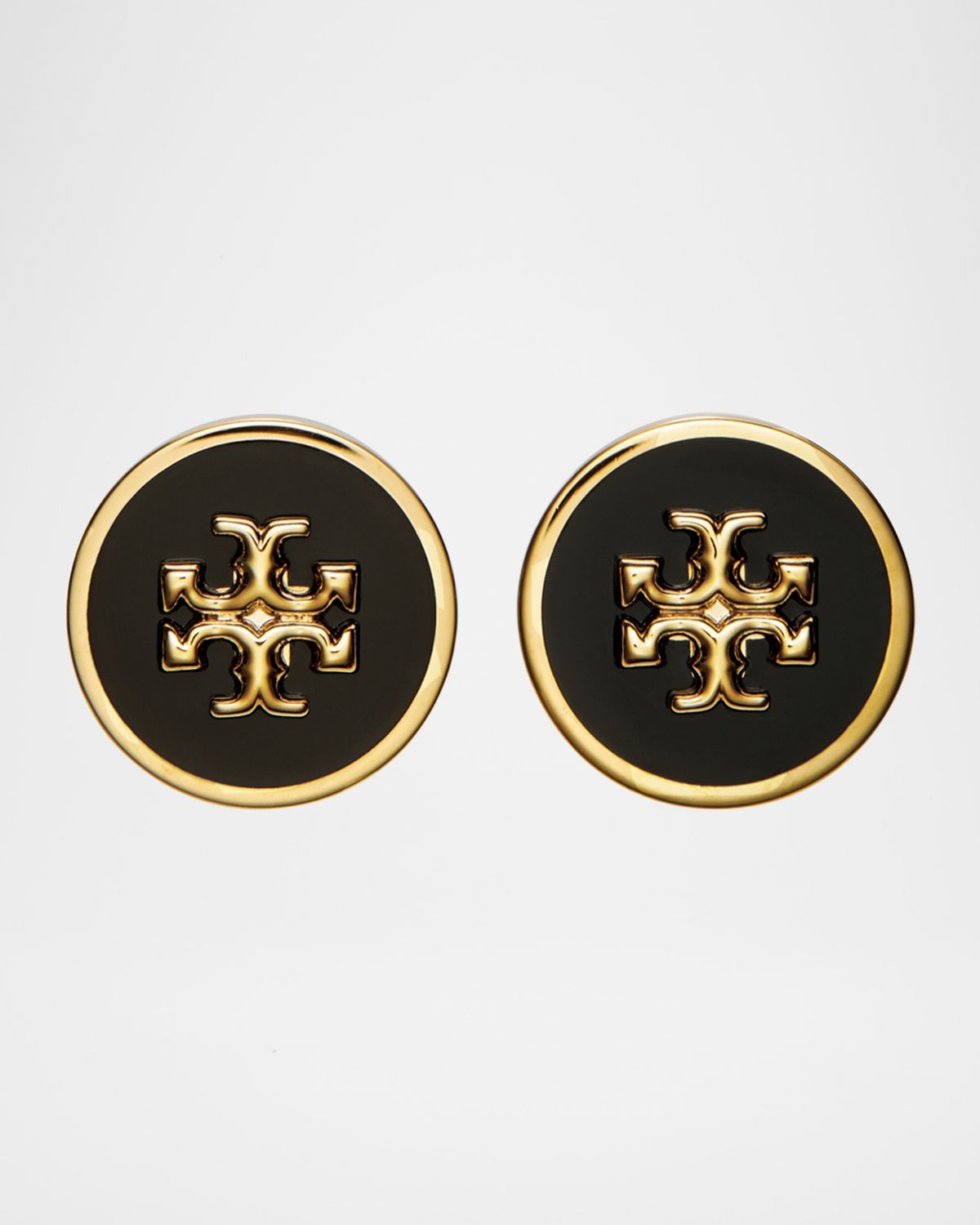 Tory Burch Icon Enamel Stud Earrings