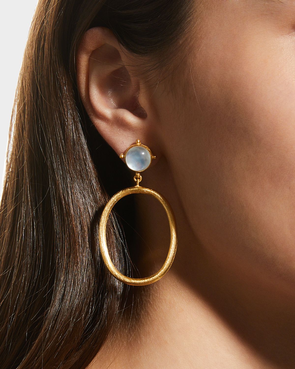 Dina Mackney Mother-of-Pearl Doublet Hoop Earrings