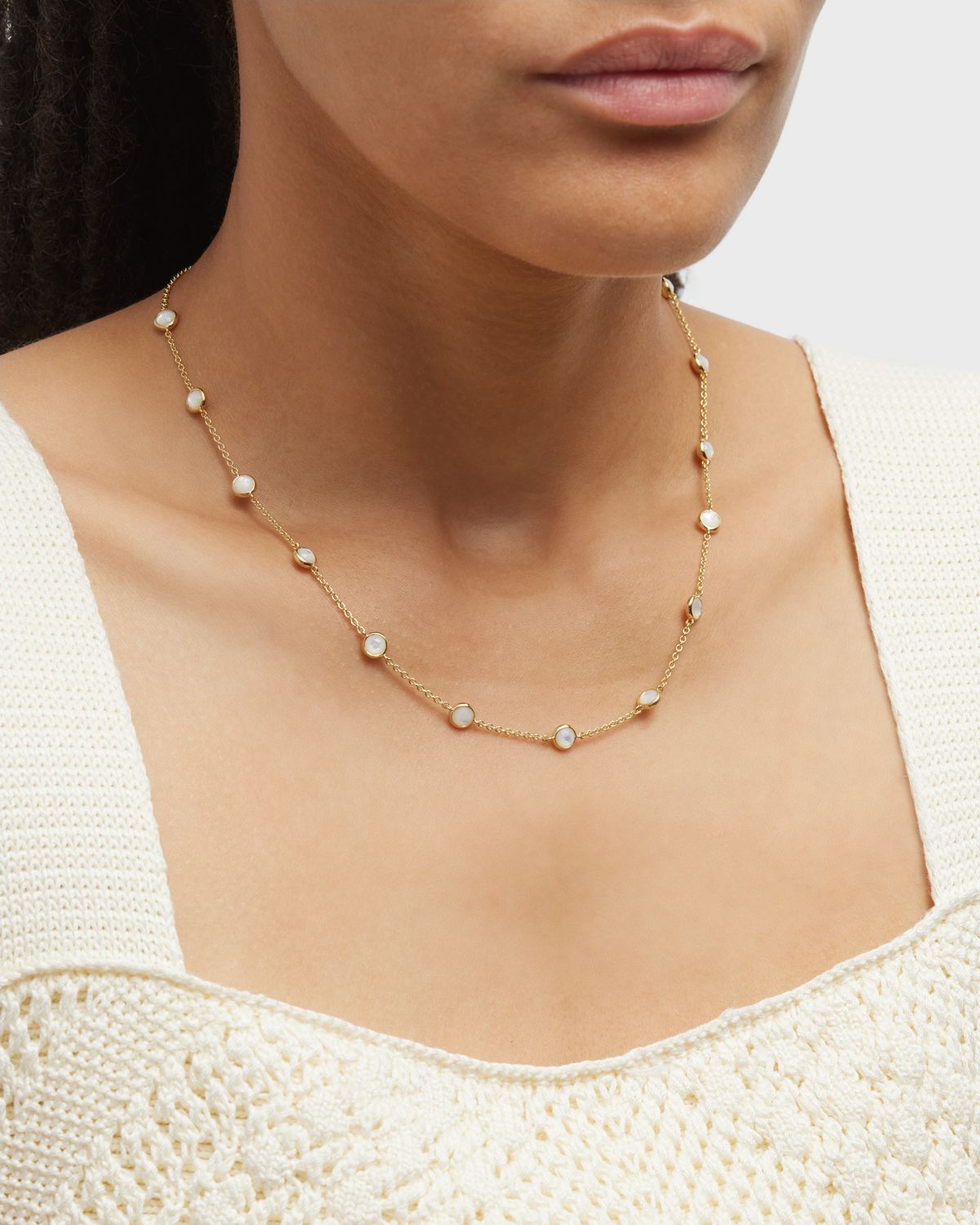 Ippolita 13-Stone Station Necklace in 18K Gold