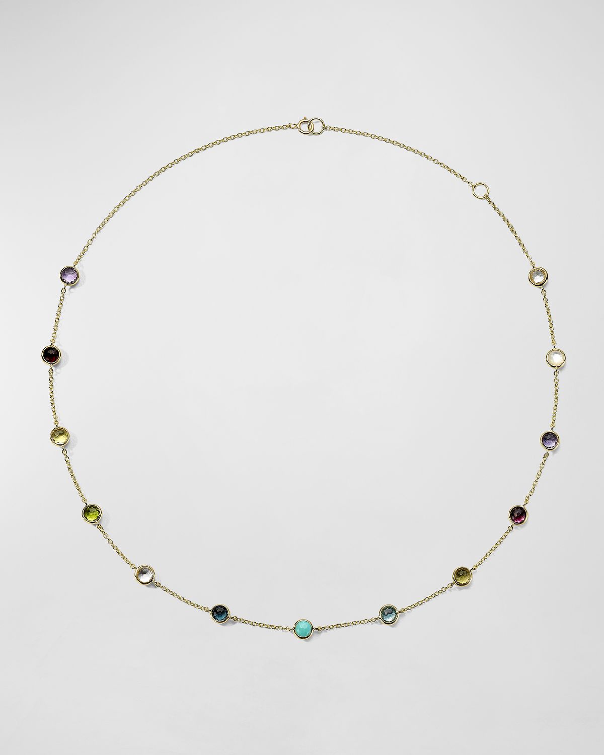 Ippolita 13-Stone Station Necklace in 18K Gold