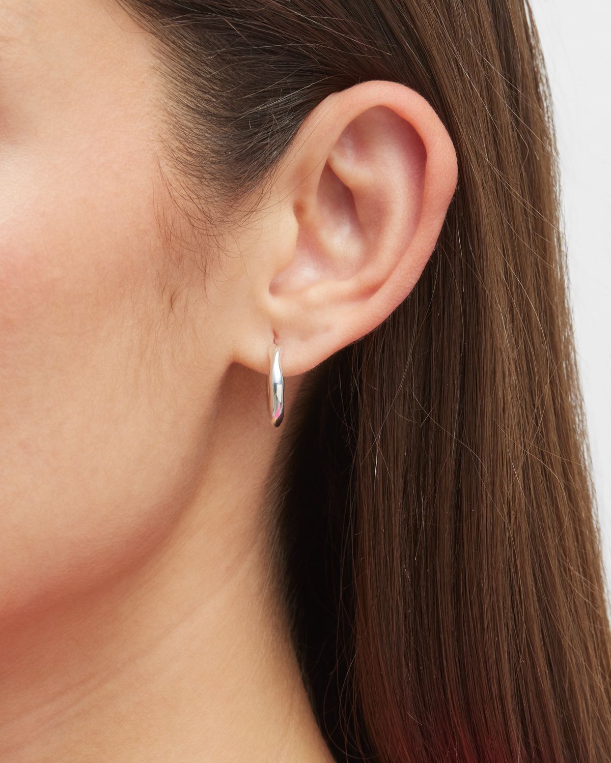 Ippolita Squiggle Mini Hoop Earrings in Sterling Silver