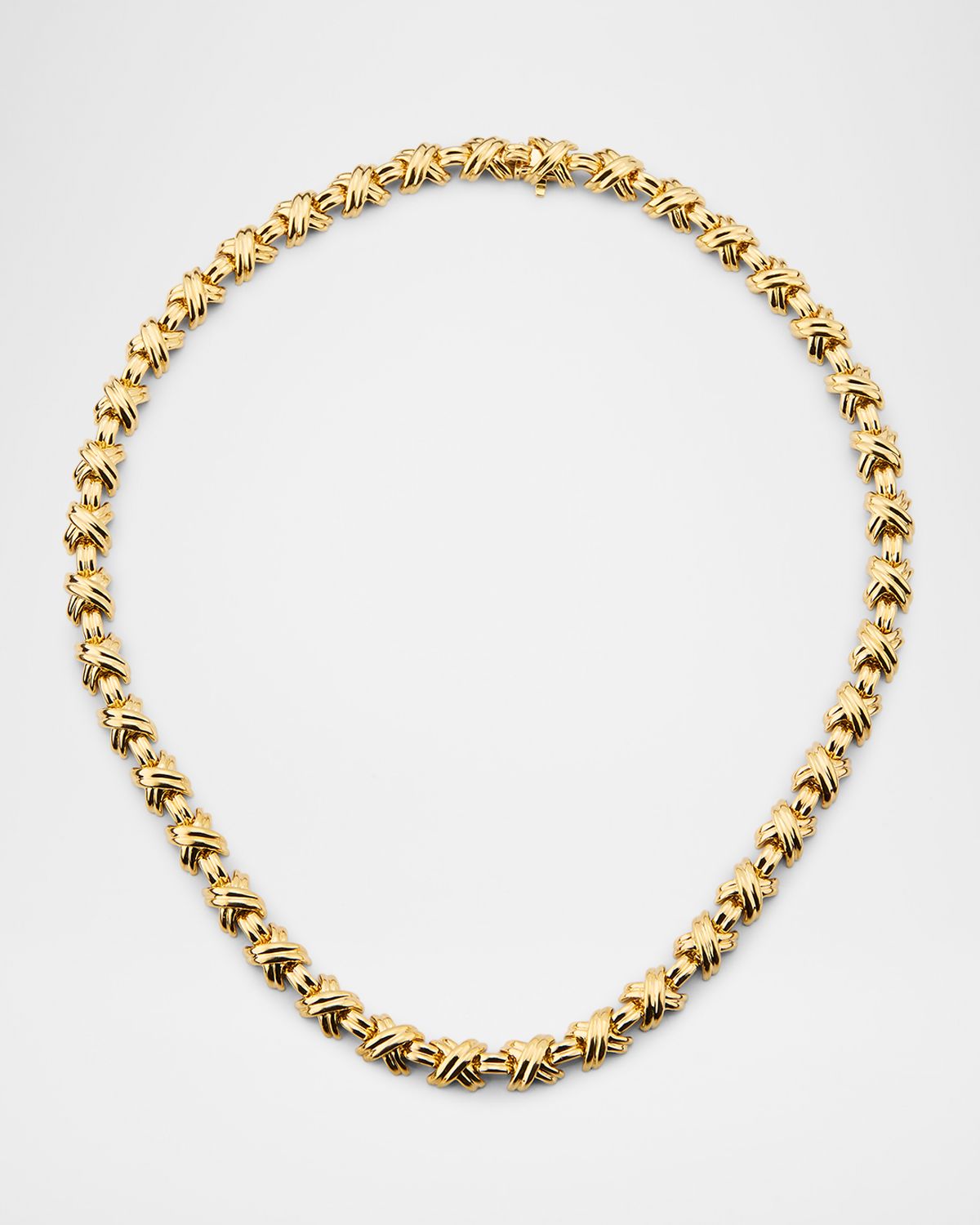 NM Estate Estate Tiffany & Co. 18K Yellow Gold X Necklace
