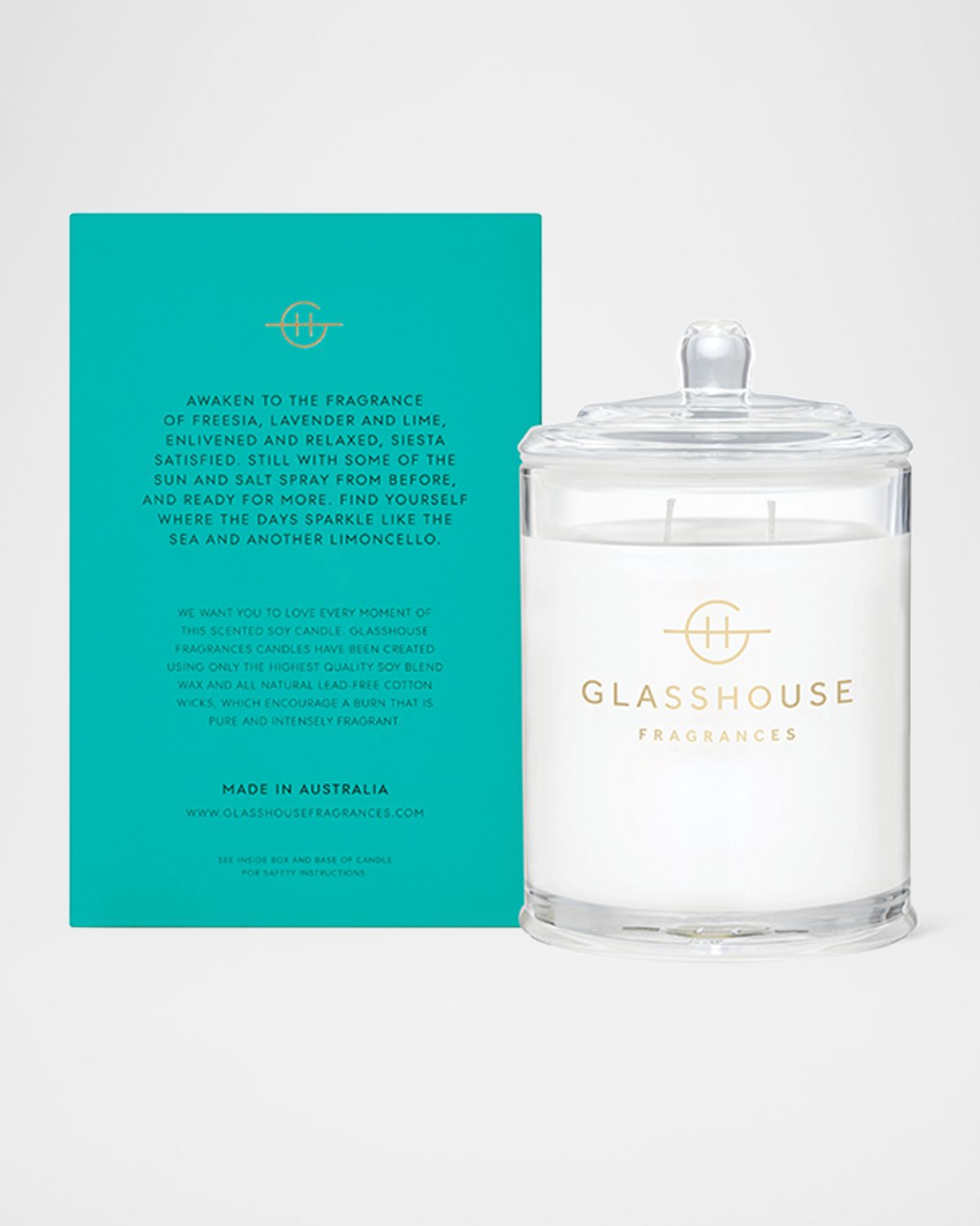GLASSHOUSE FRAGRANCES 13.4 oz. Lost In Amalfi Candle