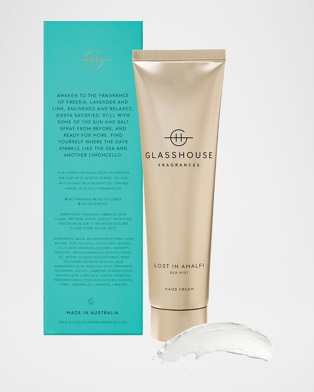 GLASSHOUSE FRAGRANCES 3.4 oz. Lost In Amalfi Hand Cream