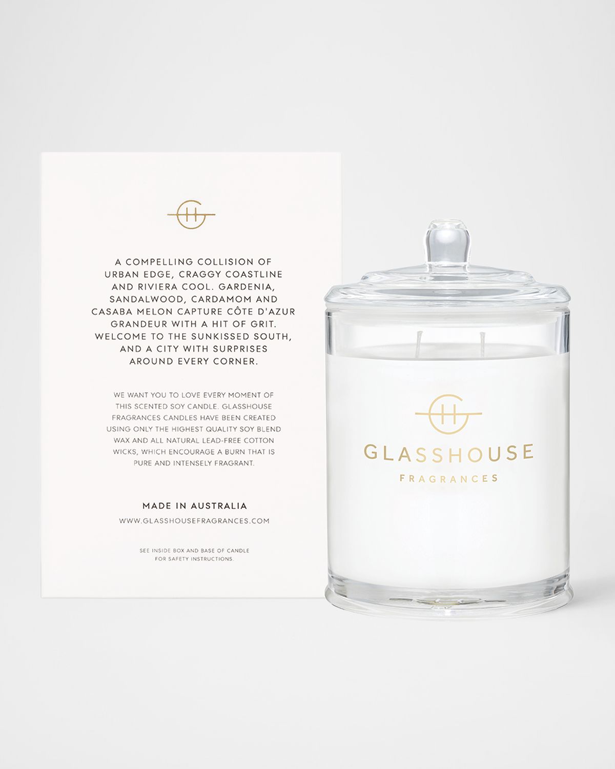 GLASSHOUSE FRAGRANCES Marseille Memoir Candle, 13.4 oz.