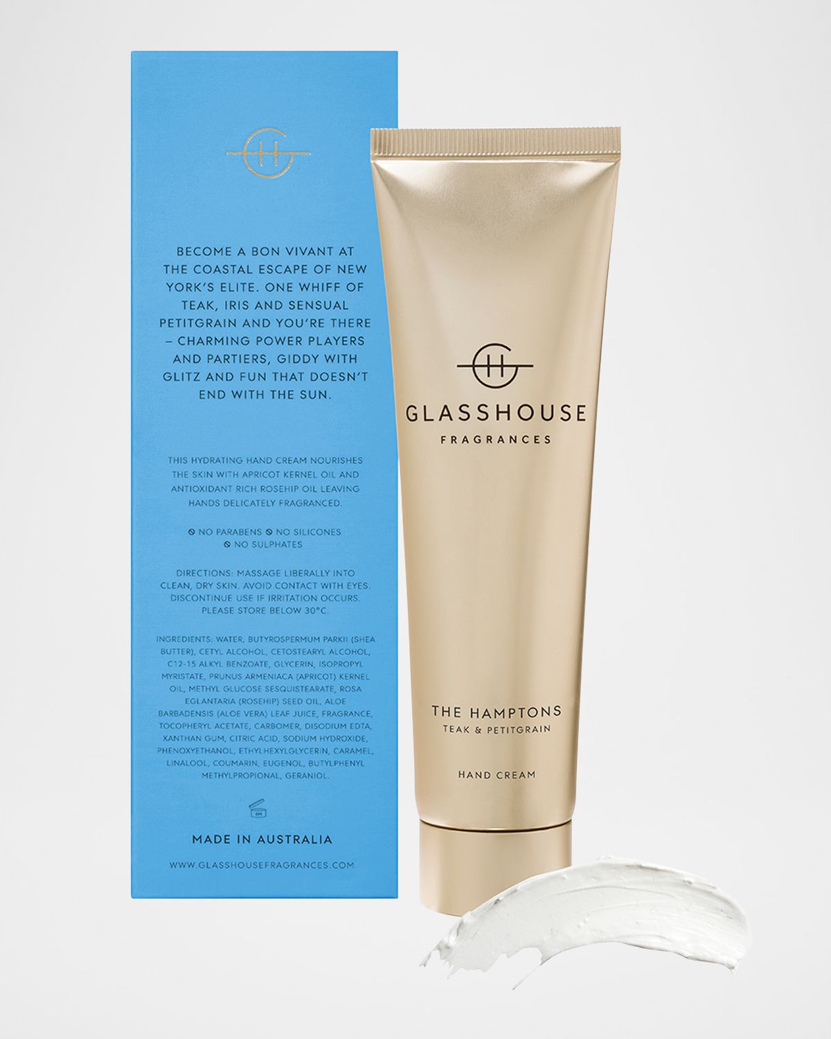 GLASSHOUSE FRAGRANCES 3.4 oz. The Hamptons Hand Cream