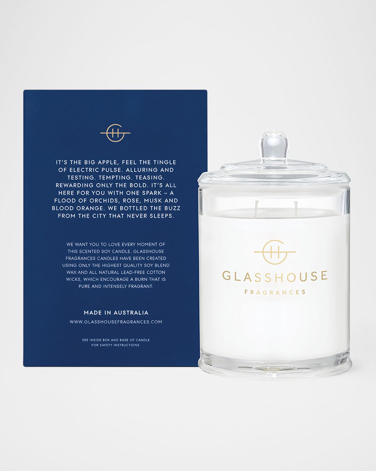 GLASSHOUSE FRAGRANCES 13.4 oz. I 'll Take Manhattan Candle