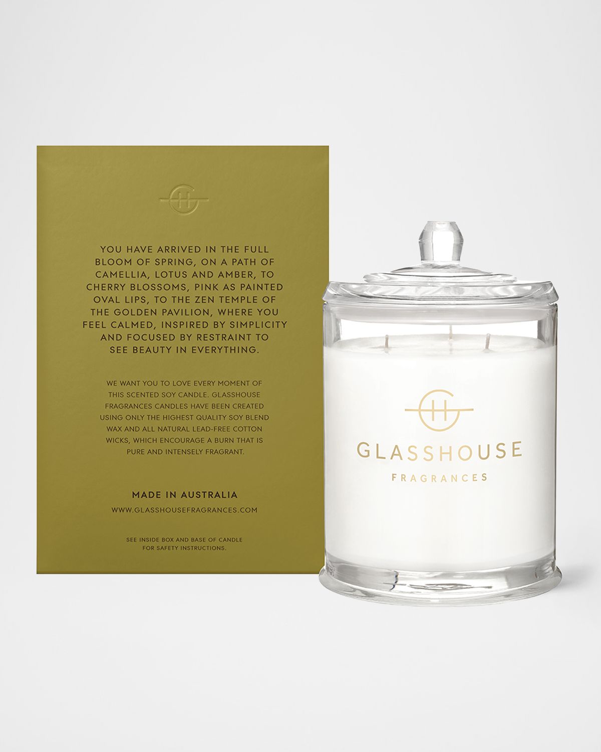 GLASSHOUSE FRAGRANCES 1.7 lb. Kyoto In Bloom Scented Candle