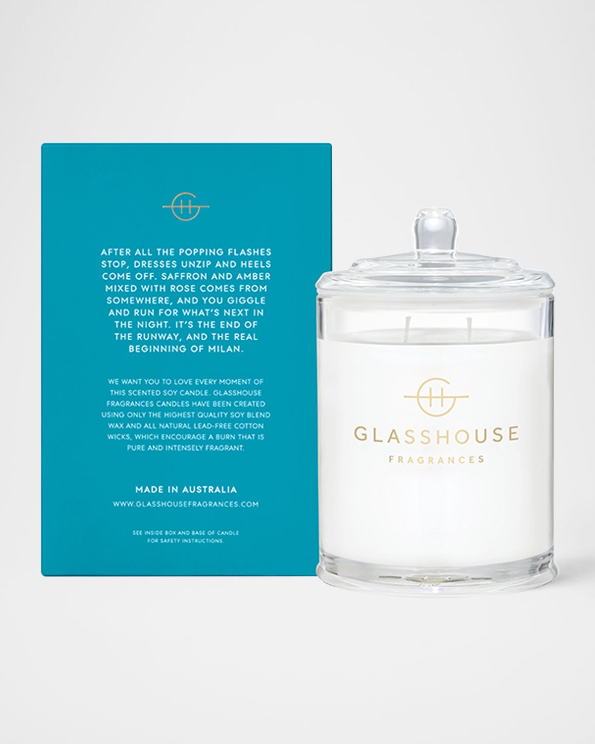 GLASSHOUSE FRAGRANCES 13.4 oz. Midnight In Milan Scented Candle