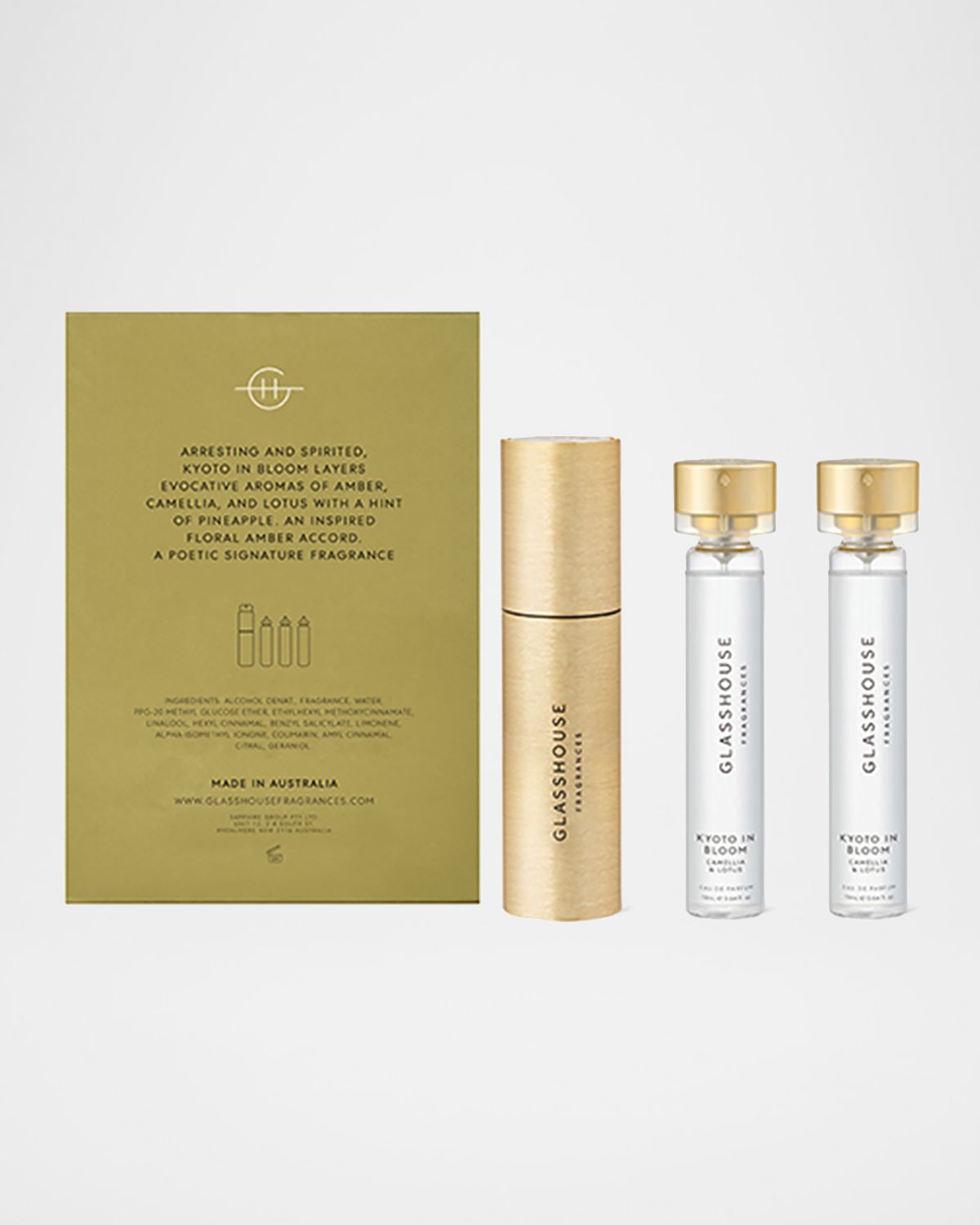 GLASSHOUSE FRAGRANCES Kyoto In Bloom Eau de Parfum, 3 x 19 mL