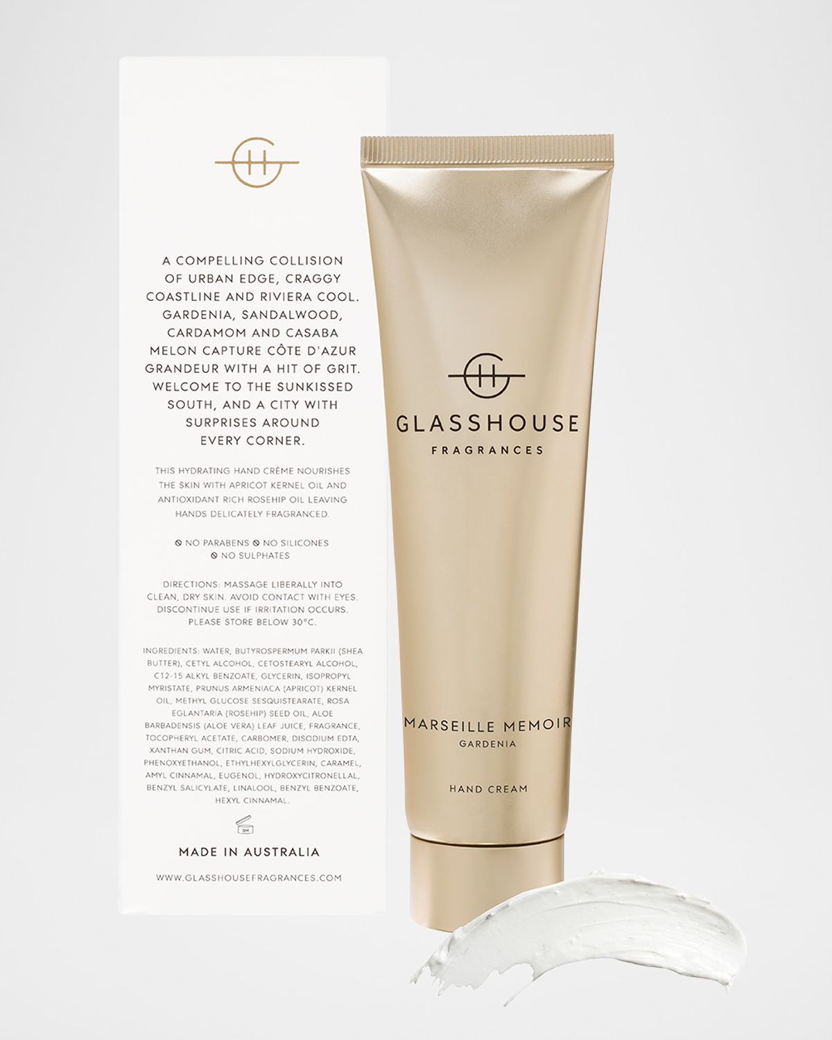 GLASSHOUSE FRAGRANCES 3.4 oz. Marseille Memoir Hand Cream