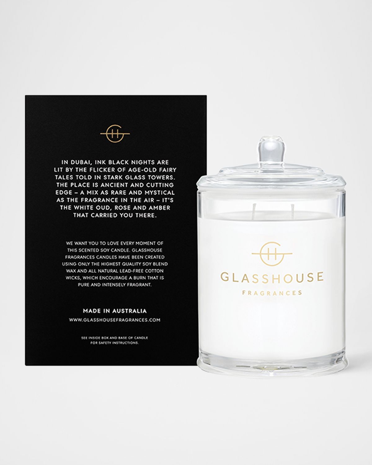 GLASSHOUSE FRAGRANCES 13.4 oz. Arabian Nights Scented Candle