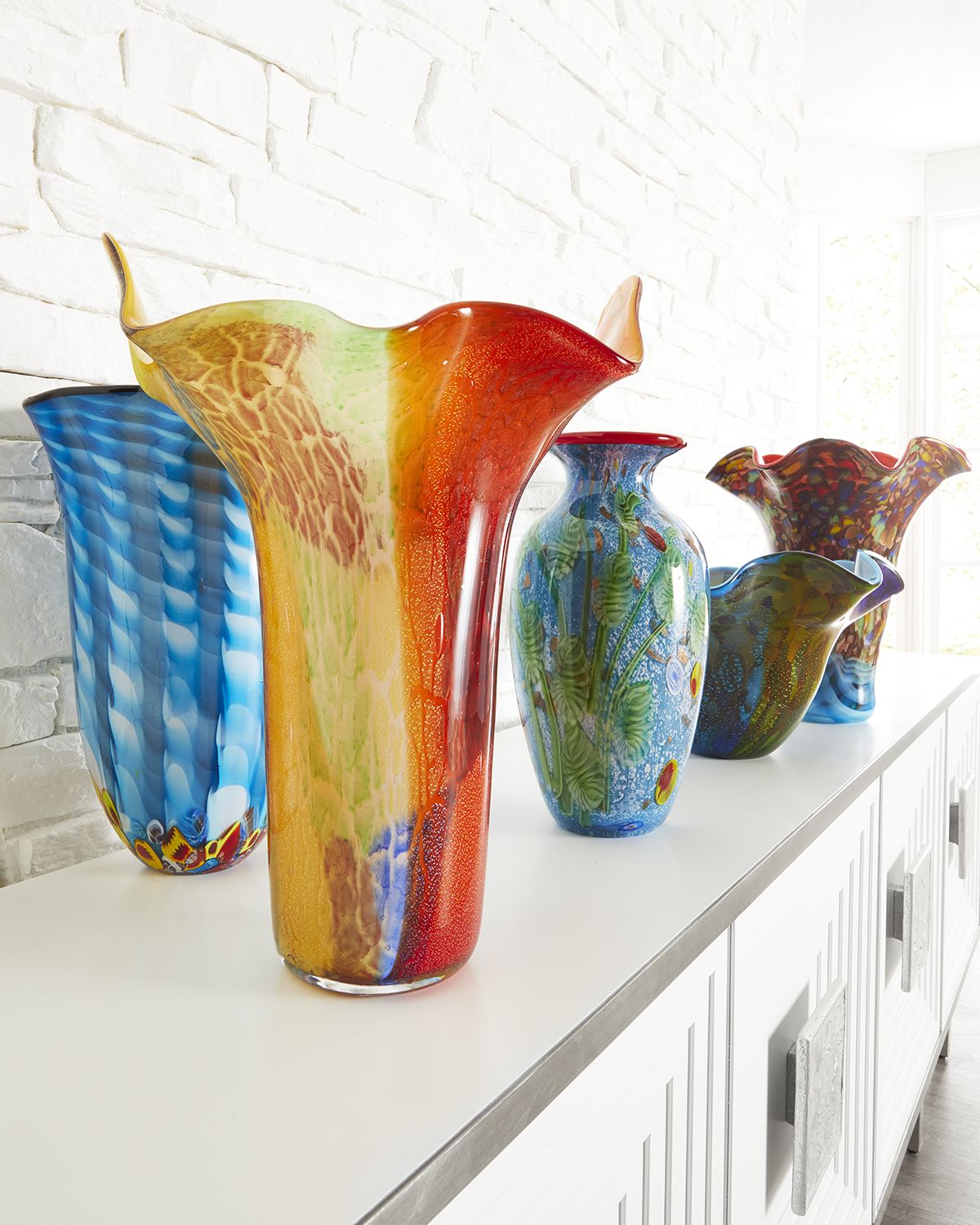 Dale Tiffany Tangelo Art Glass Vase | Thumbnail 2