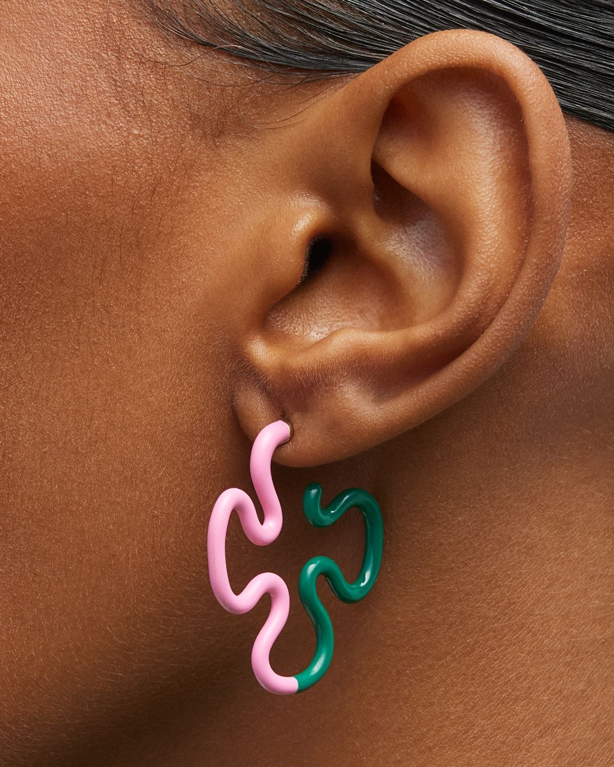 Bea Bongiasca Duo Color Enamel Earrings