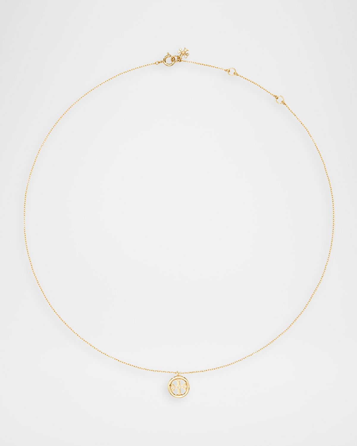 Tory Burch Icon Circle Pendant Necklace