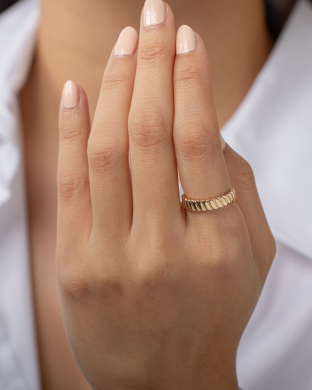 Zoe Lev Jewelry Yellow Gold Coil Ring
