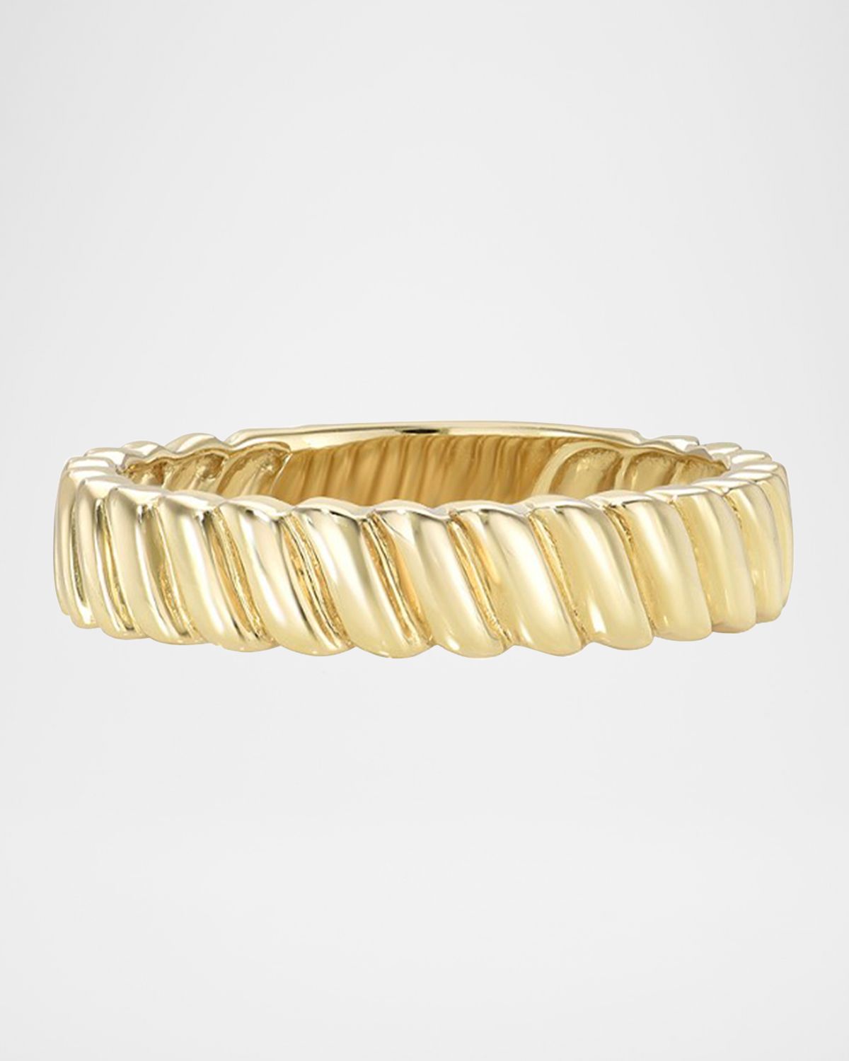Zoe Lev Jewelry Yellow Gold Coil Ring