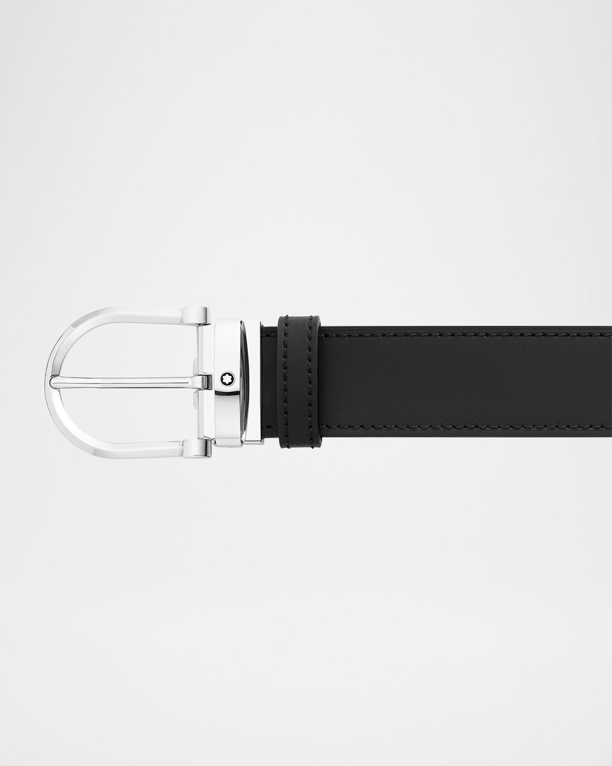 Montblanc Men 's Leather Buckle Belt