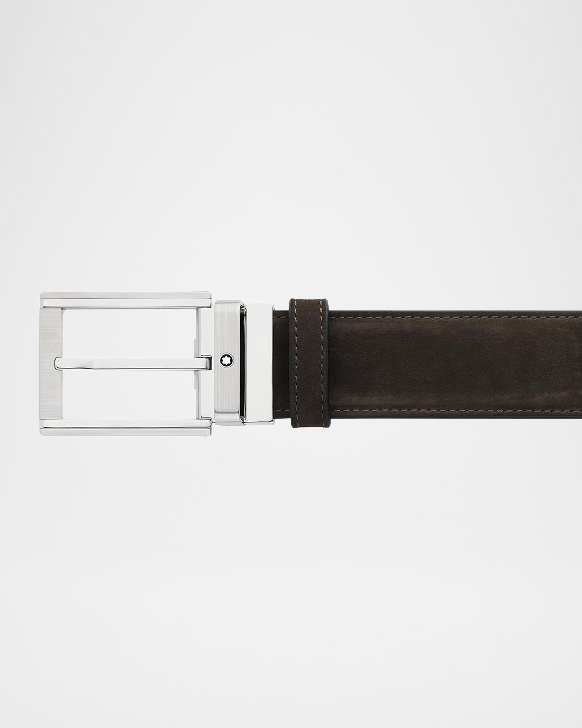 Montblanc Men 's Reversible Leather Buckle Belt