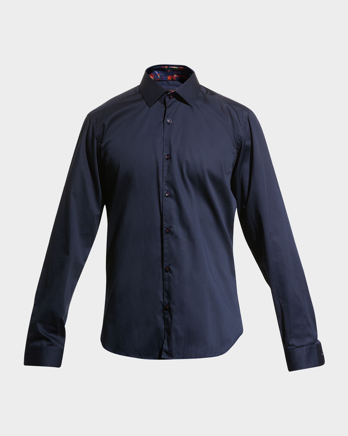 Jared Lang Men 's Contrast-Reverse Sport Shirt