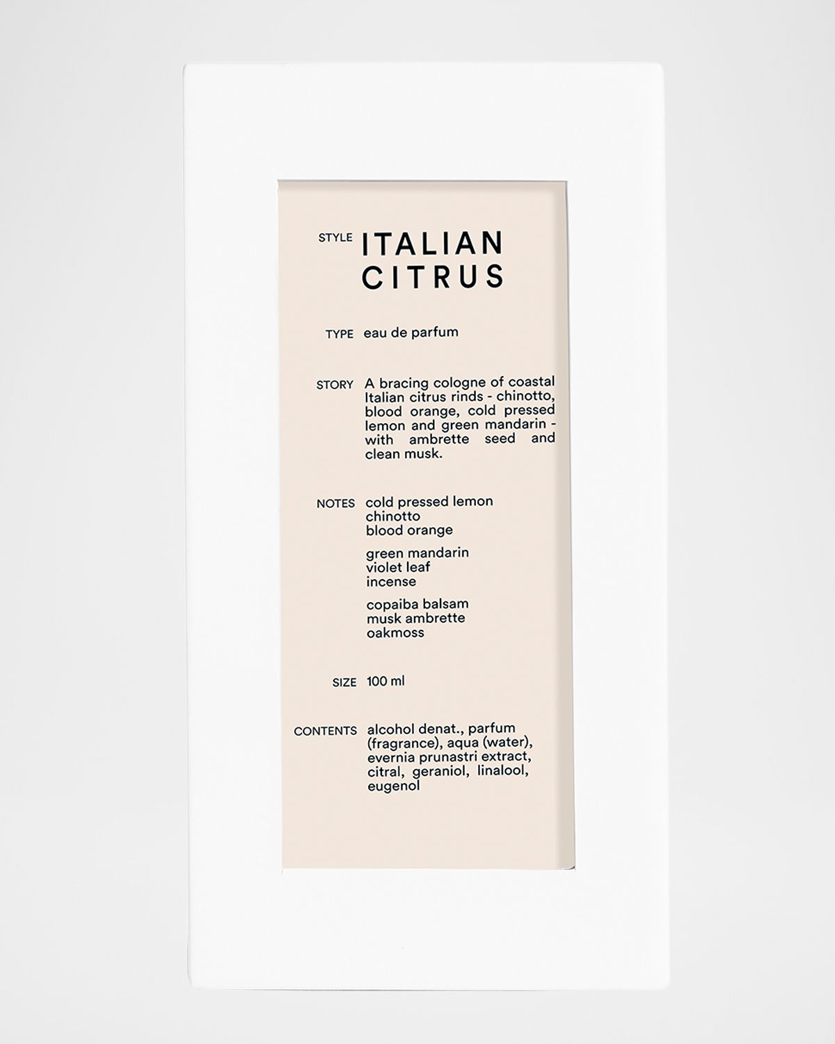 D.S. & DURGA Italian Citrus Eau de Parfum, 3.4 oz.