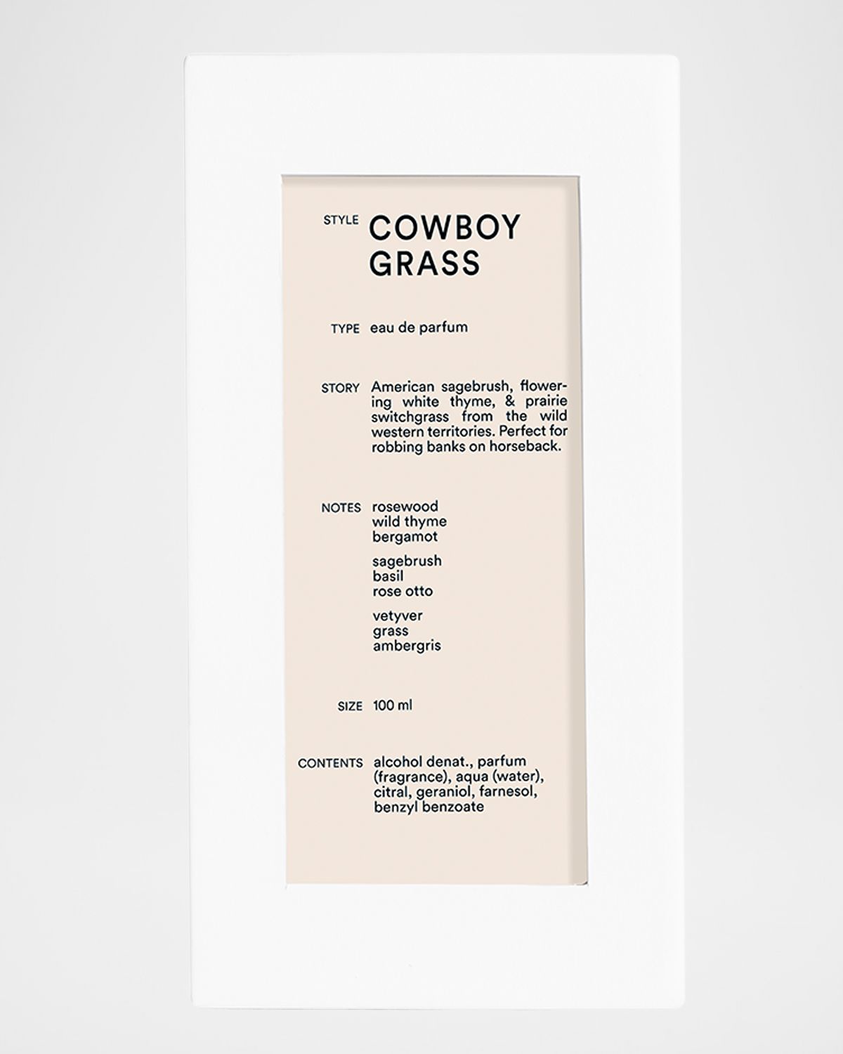 D.S. & DURGA Cowboy Grass Eau de Parfum