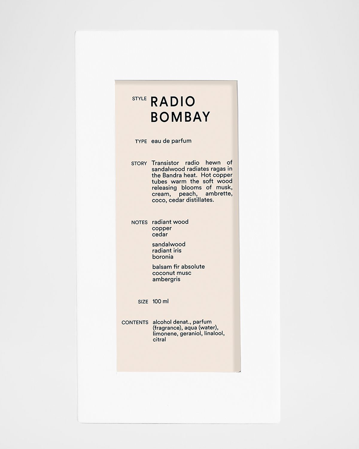 D.S. & DURGA Radio Bombay Eau de Parfum