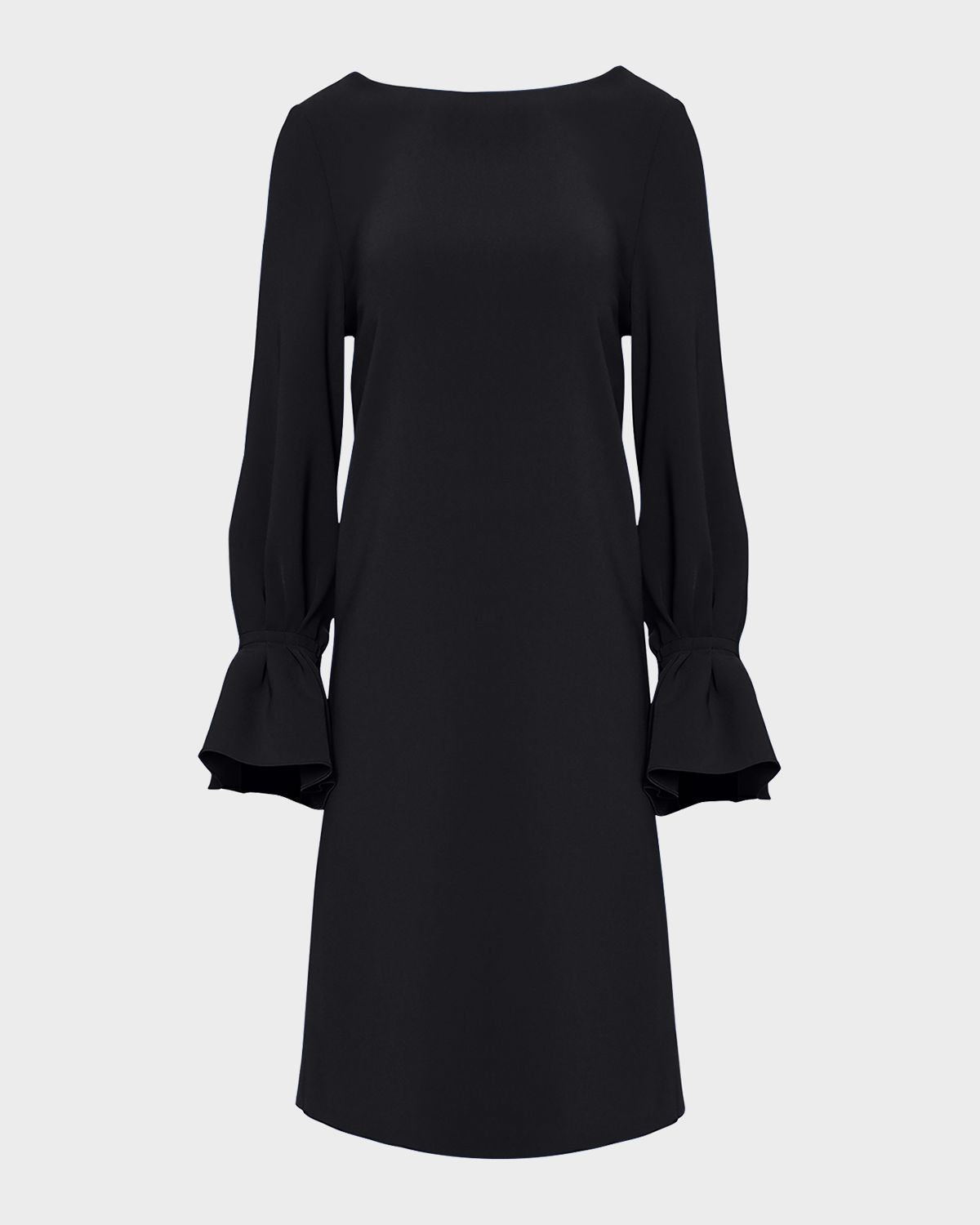 Carolina Herrera Ruffle-Cuff Shift Dress