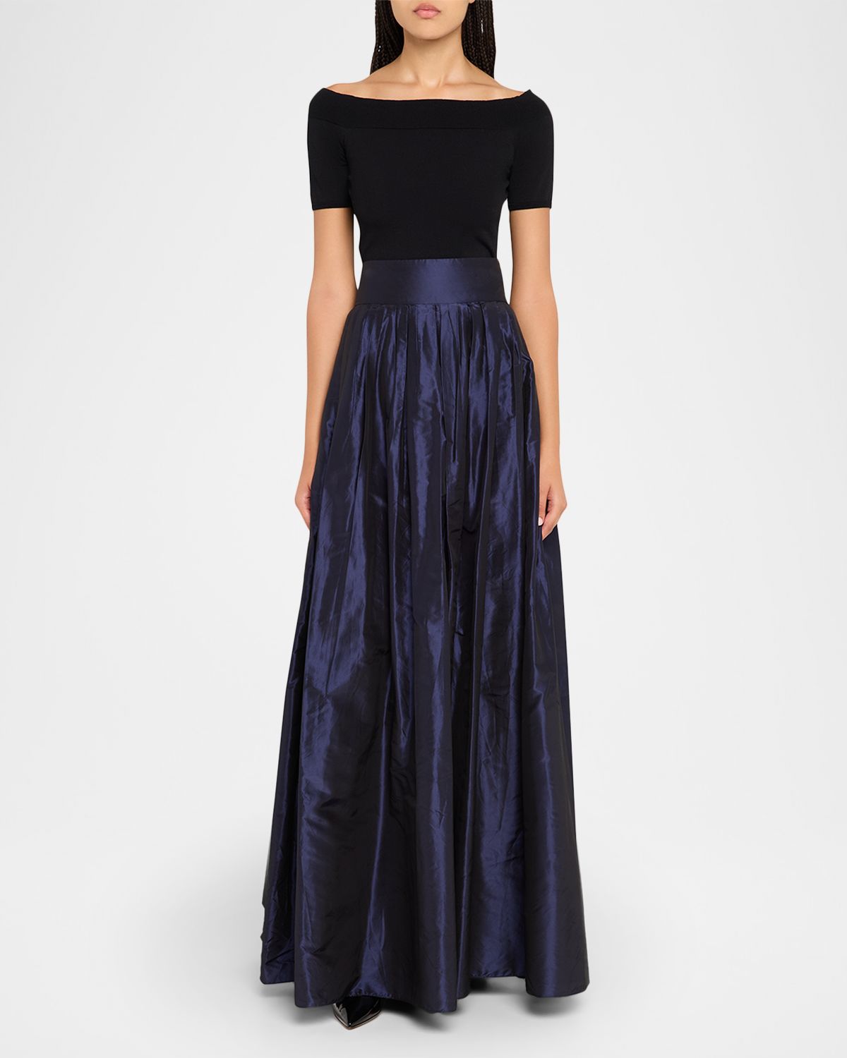 Carolina Herrera Pleated Silk Ball Skirt