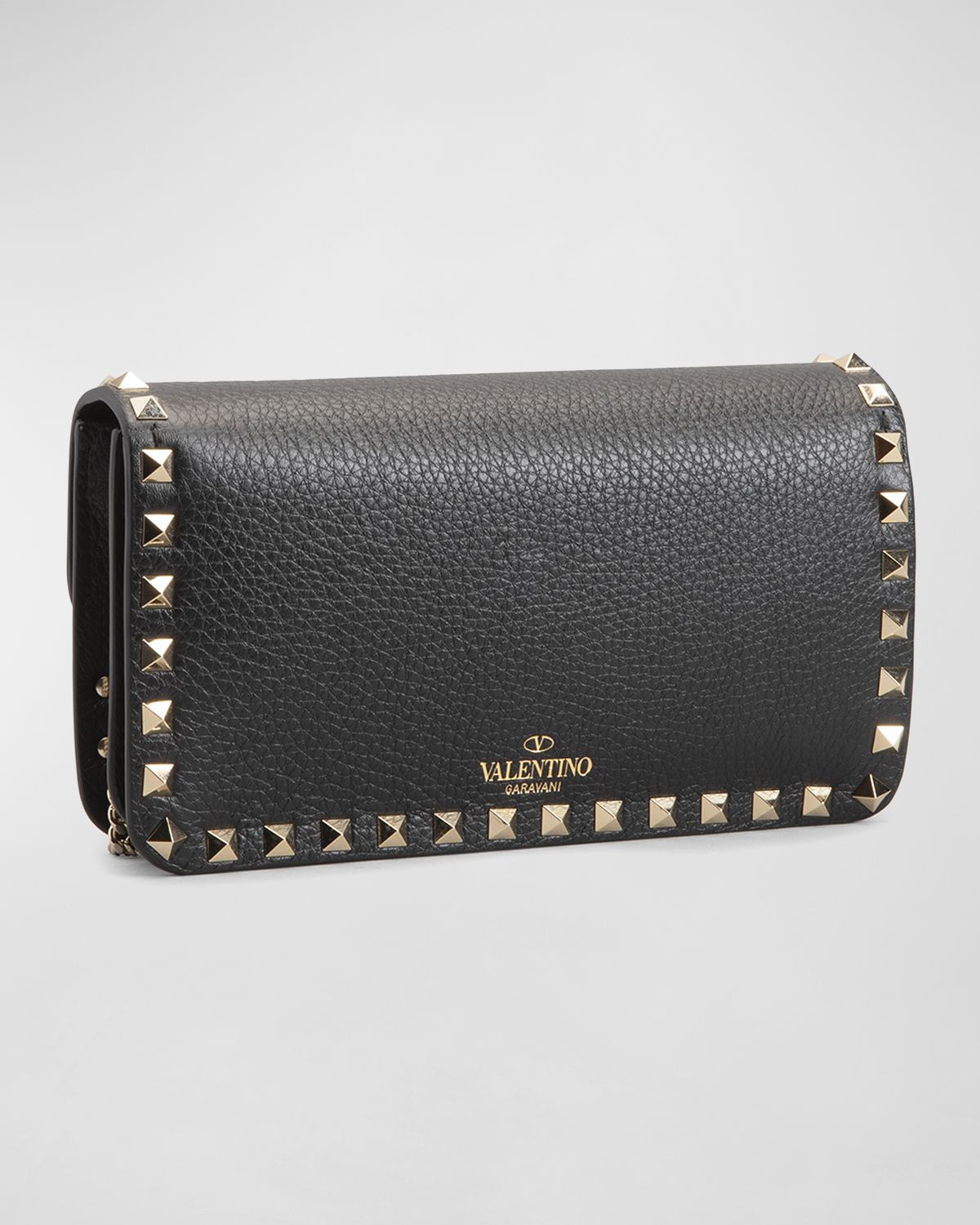 Valentino Garavani Rockstud Pouch Leather Shoulder Bag